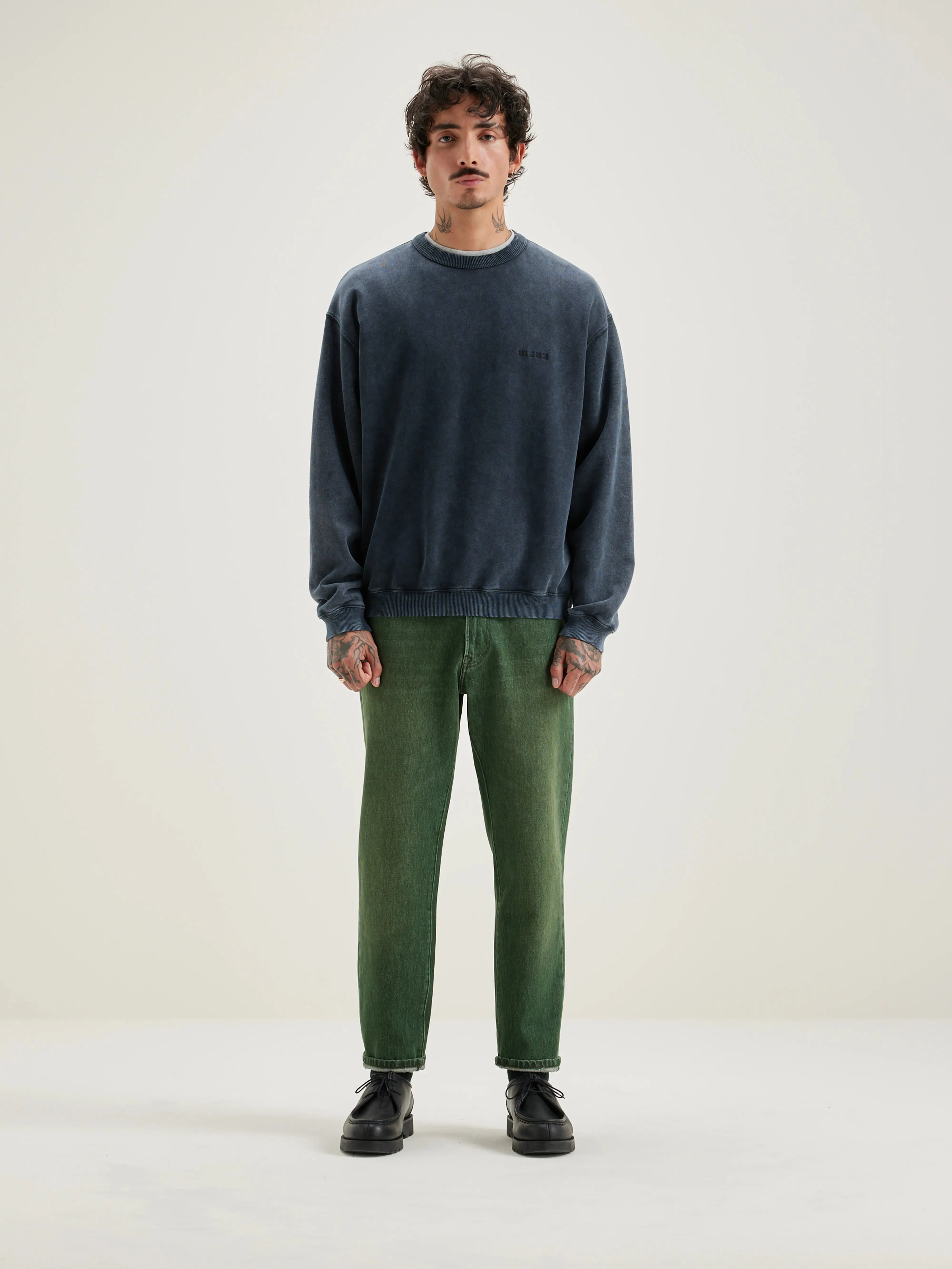 Fabien crew-neck sweatshirt (242 / M / BLACK BLUE) sold by Bellrose product image thumbnail 3