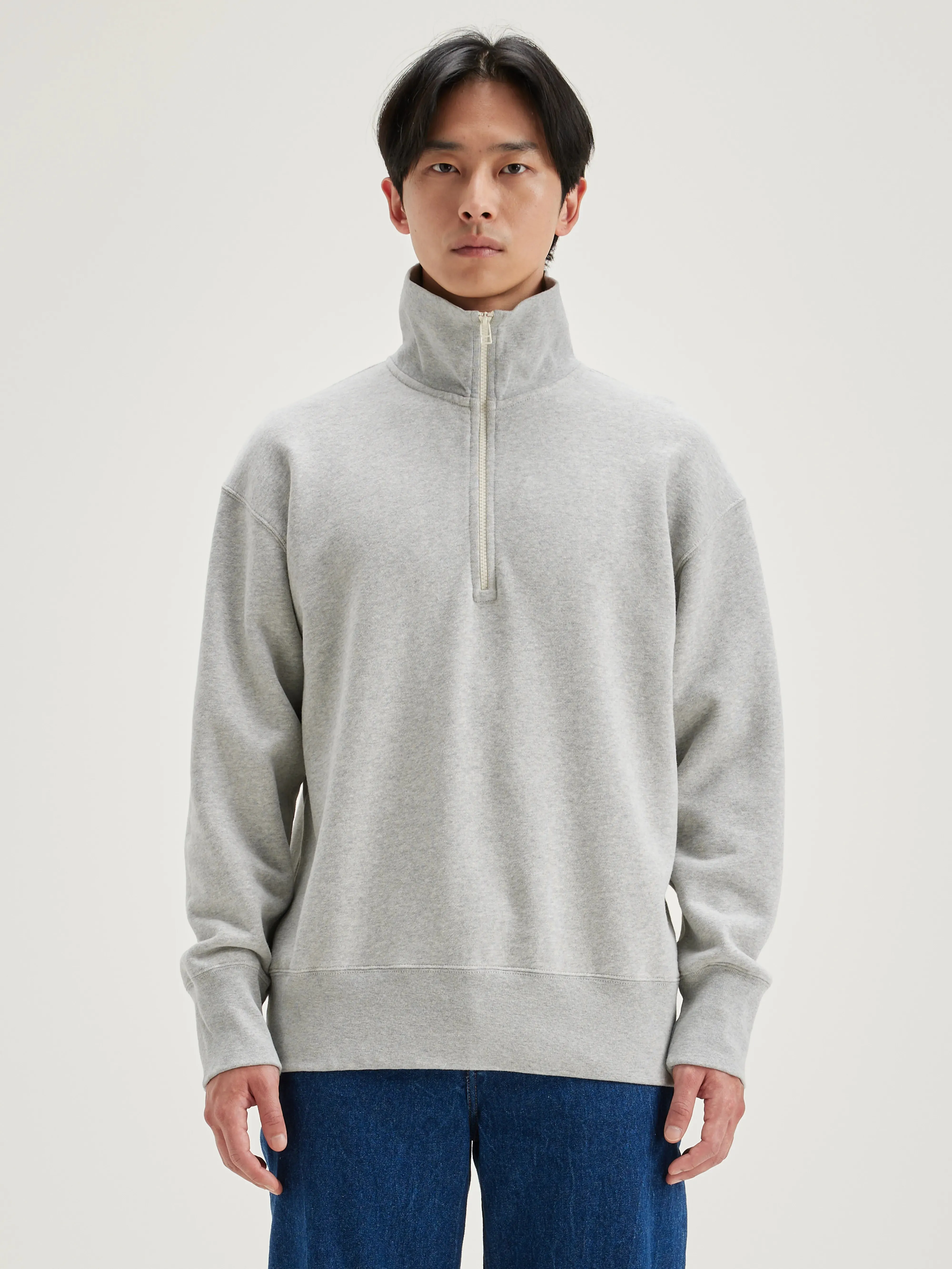 Faber zipped-collar sweatshirt (242 / M / H. GREY) sold by Bellrose product image thumbnail 2