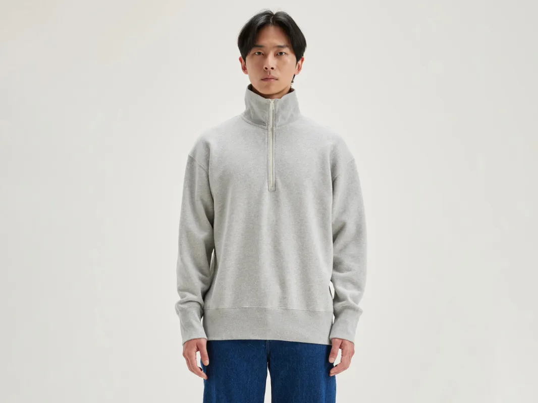 Faber zipped-collar sweatshirt (242 / M / H. GREY) sold by Bellrose
