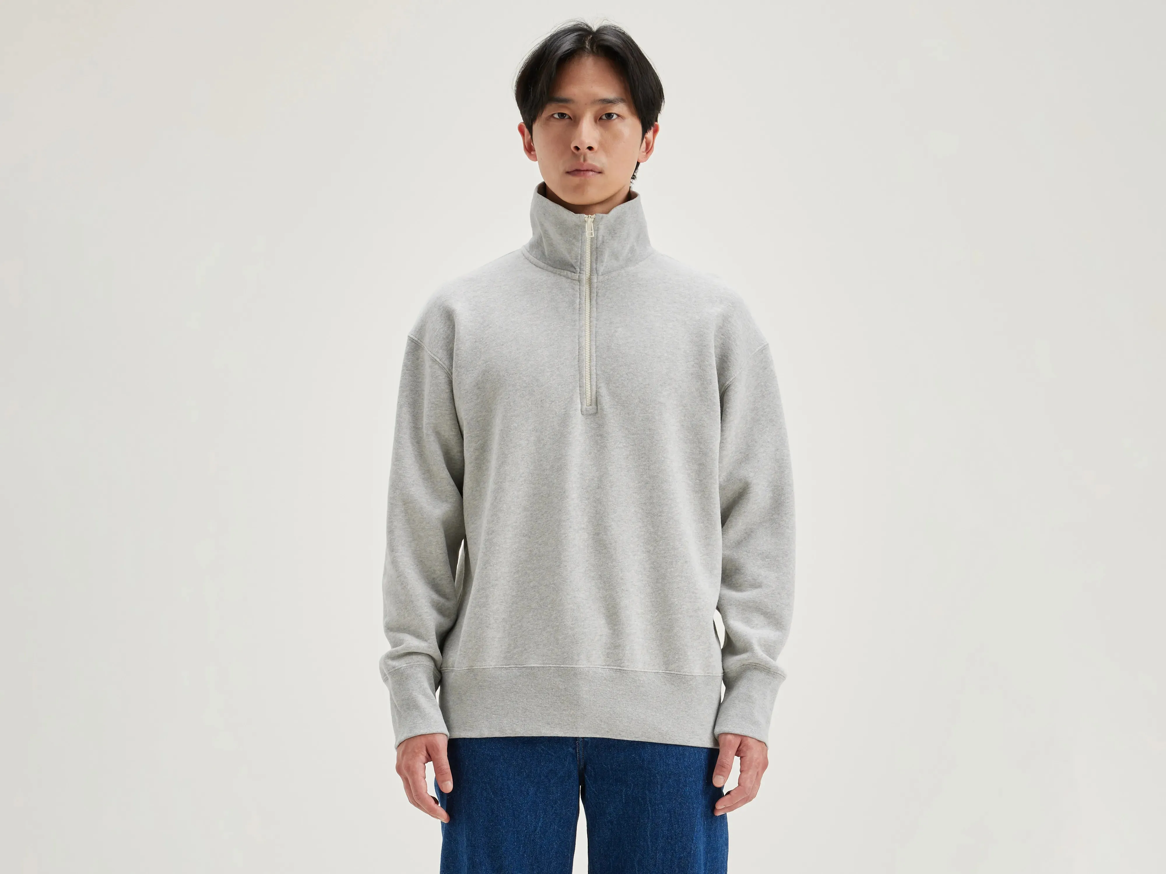 Faber zipped-collar sweatshirt (242 / M / H. GREY) sold by Bellrose