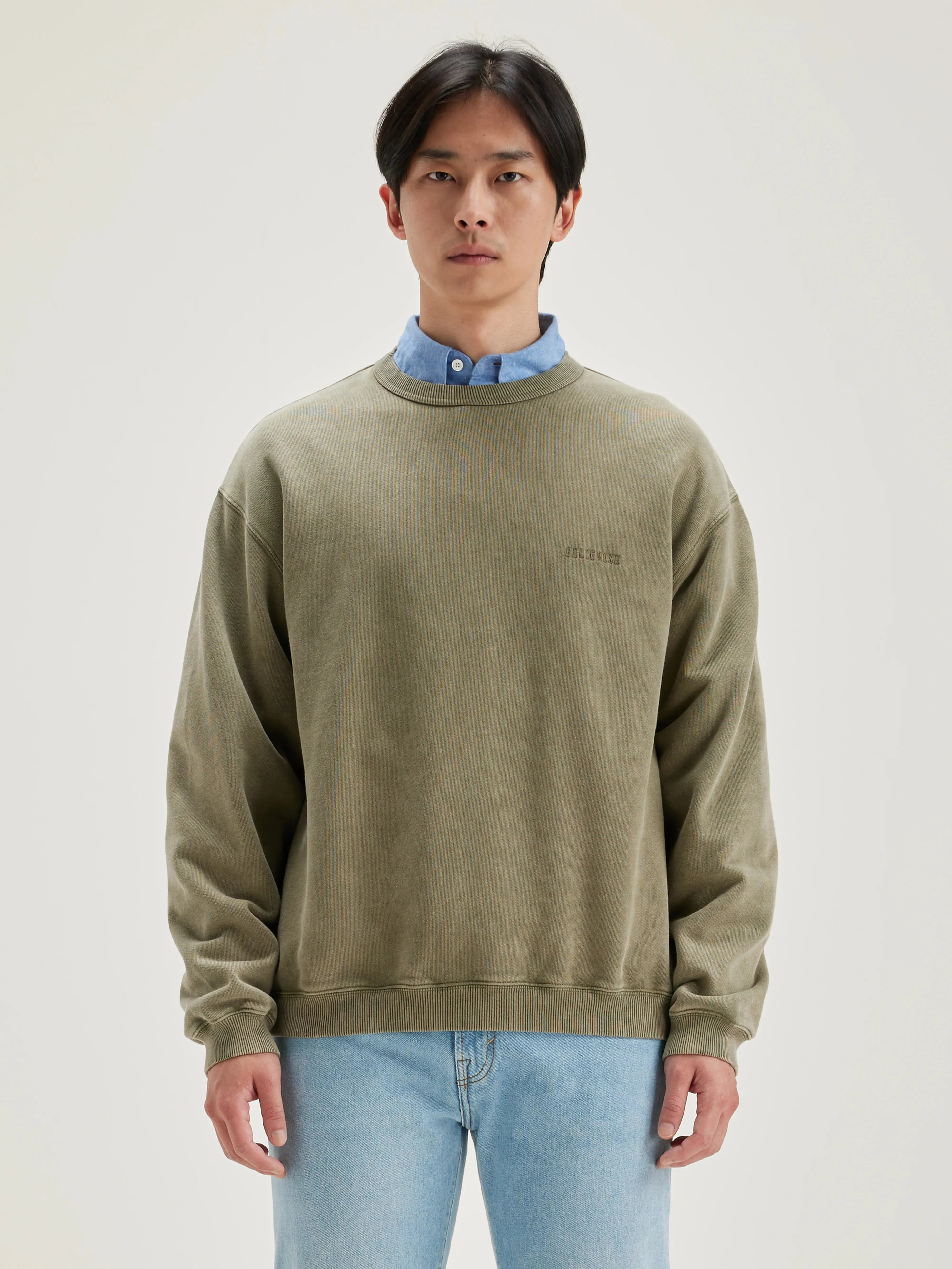 Fabien crew-neck sweatshirt (242 / M / MILITARY) sold by Bellrose product image thumbnail 2