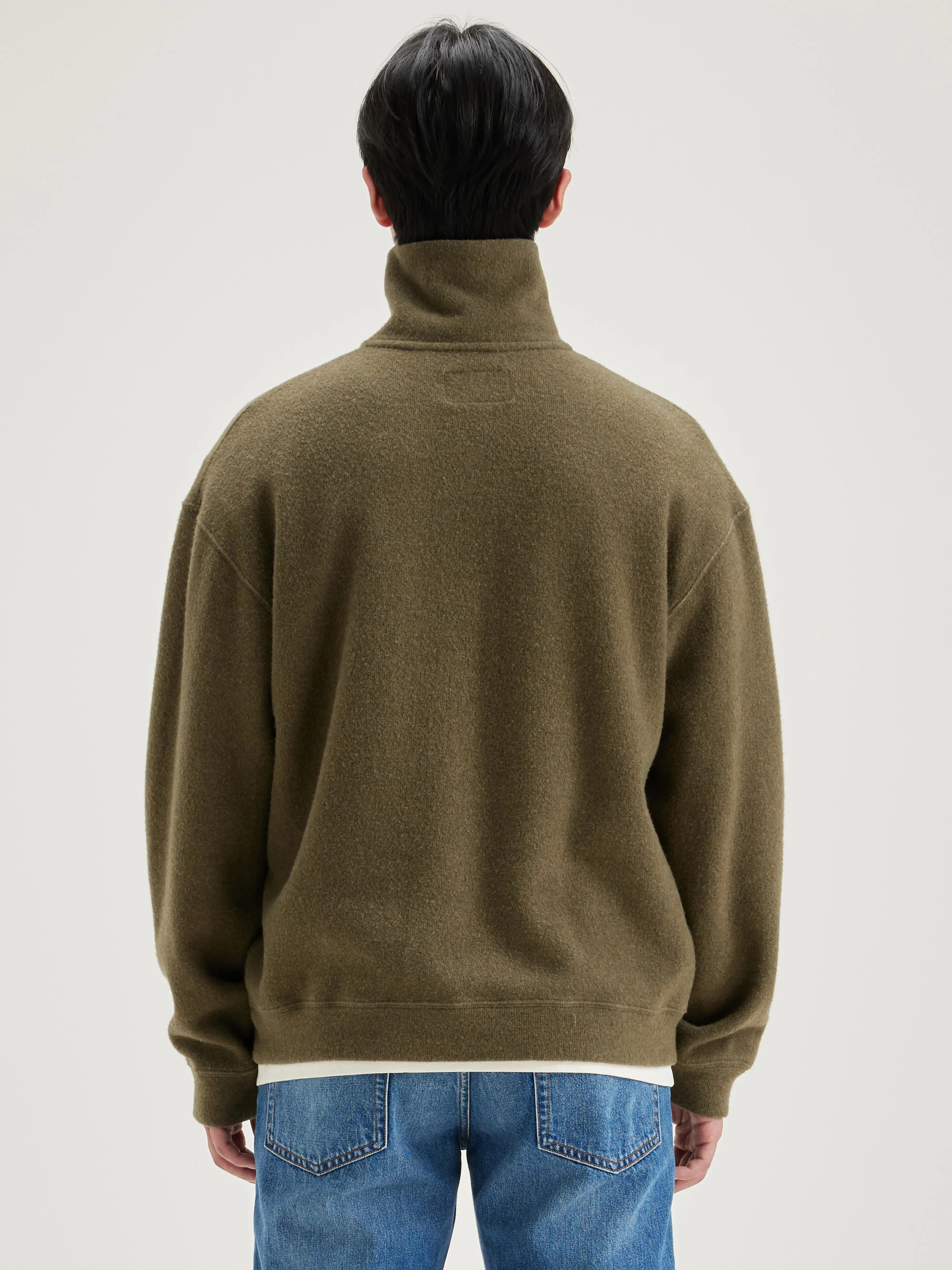 Mabro zipped-collar sweatshirt (242 / M / MILITARY) sold by Bellrose product image thumbnail 4
