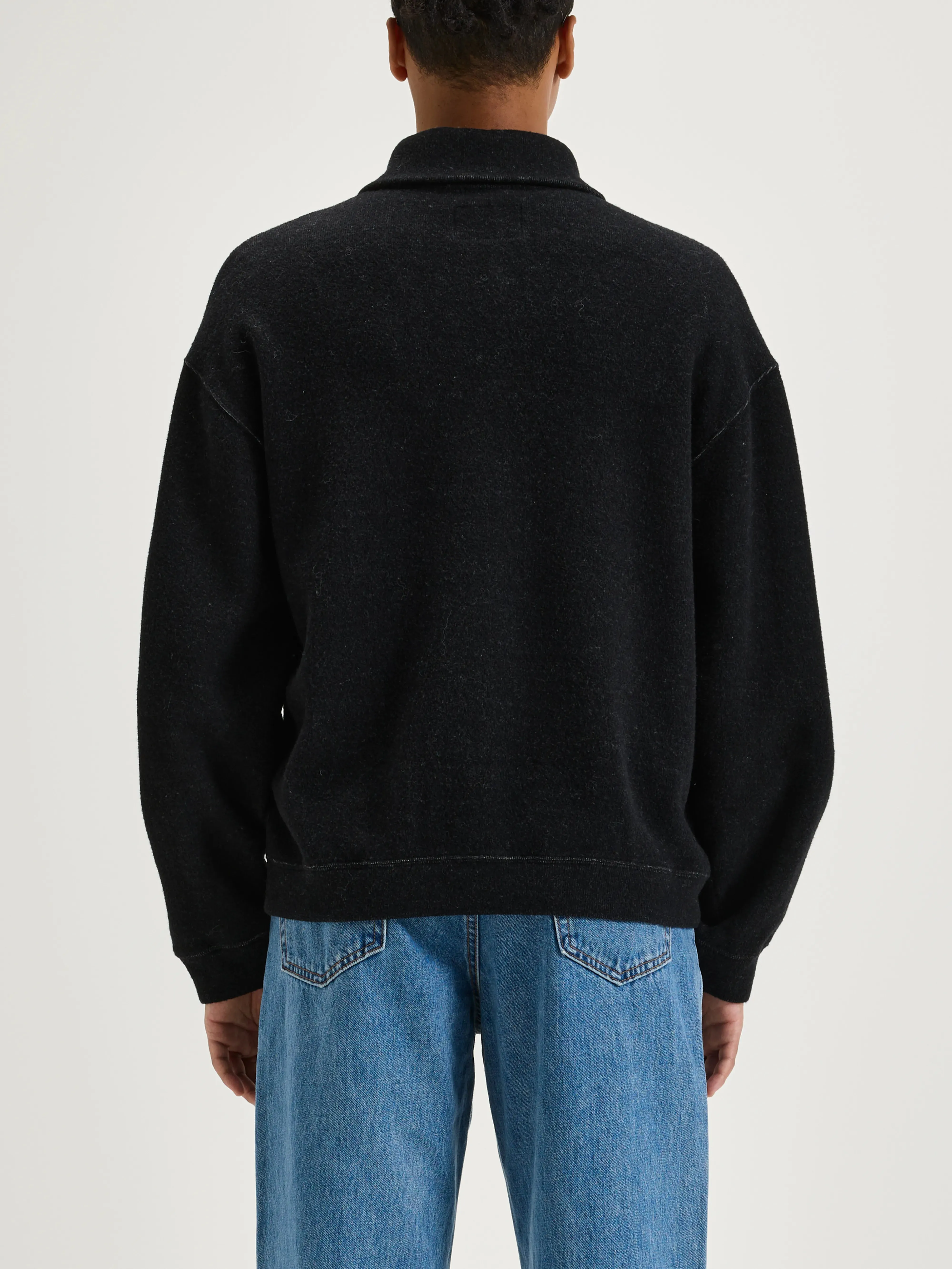 Mabro zipped-collar sweatshirt (242 / M / BLACK) sold by Bellrose product image thumbnail 4