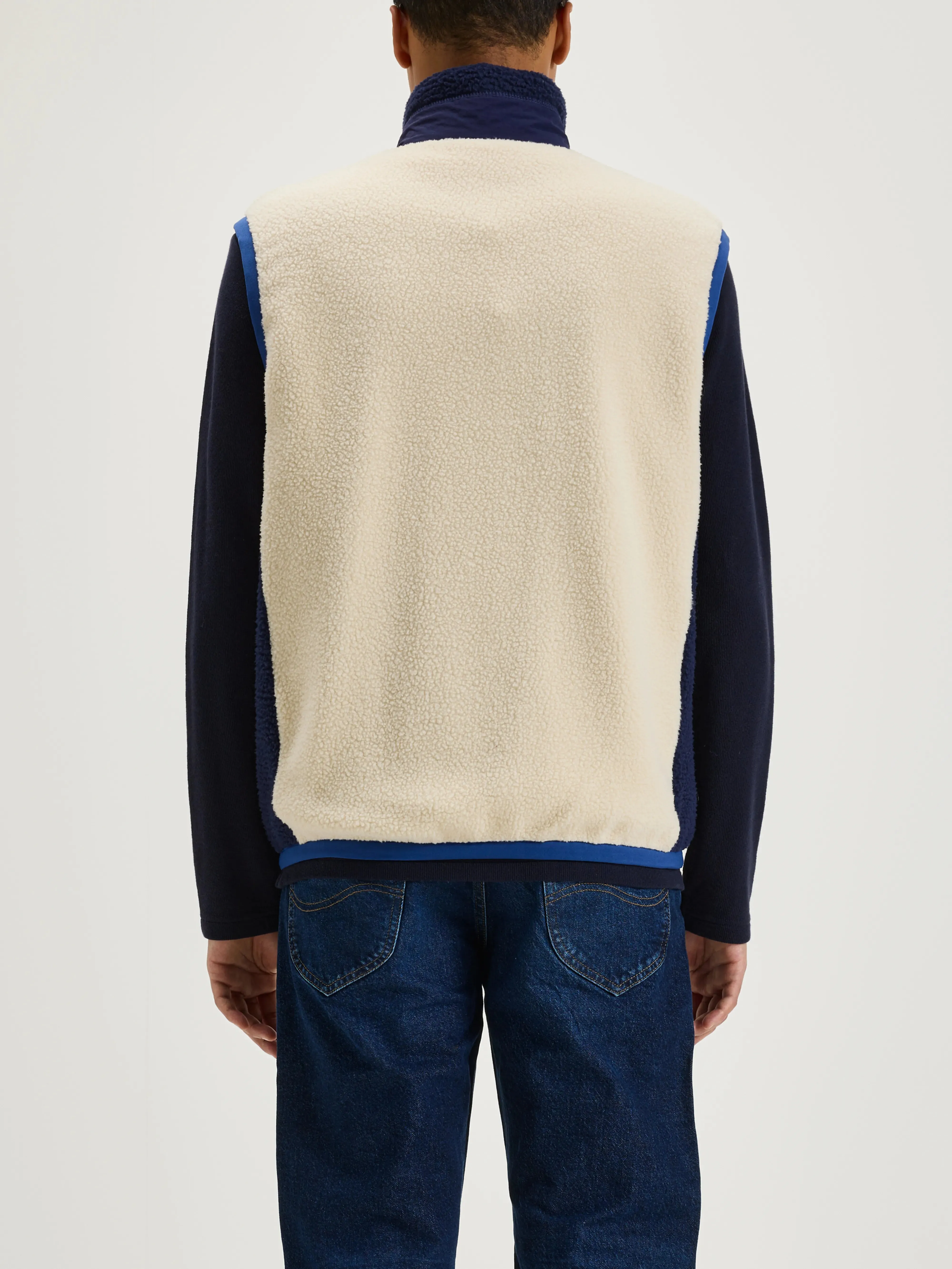 Jarrod zip-up sleeveless sweatshirt (242 / M / CALCAIRE) sold by Bellrose product image thumbnail 4