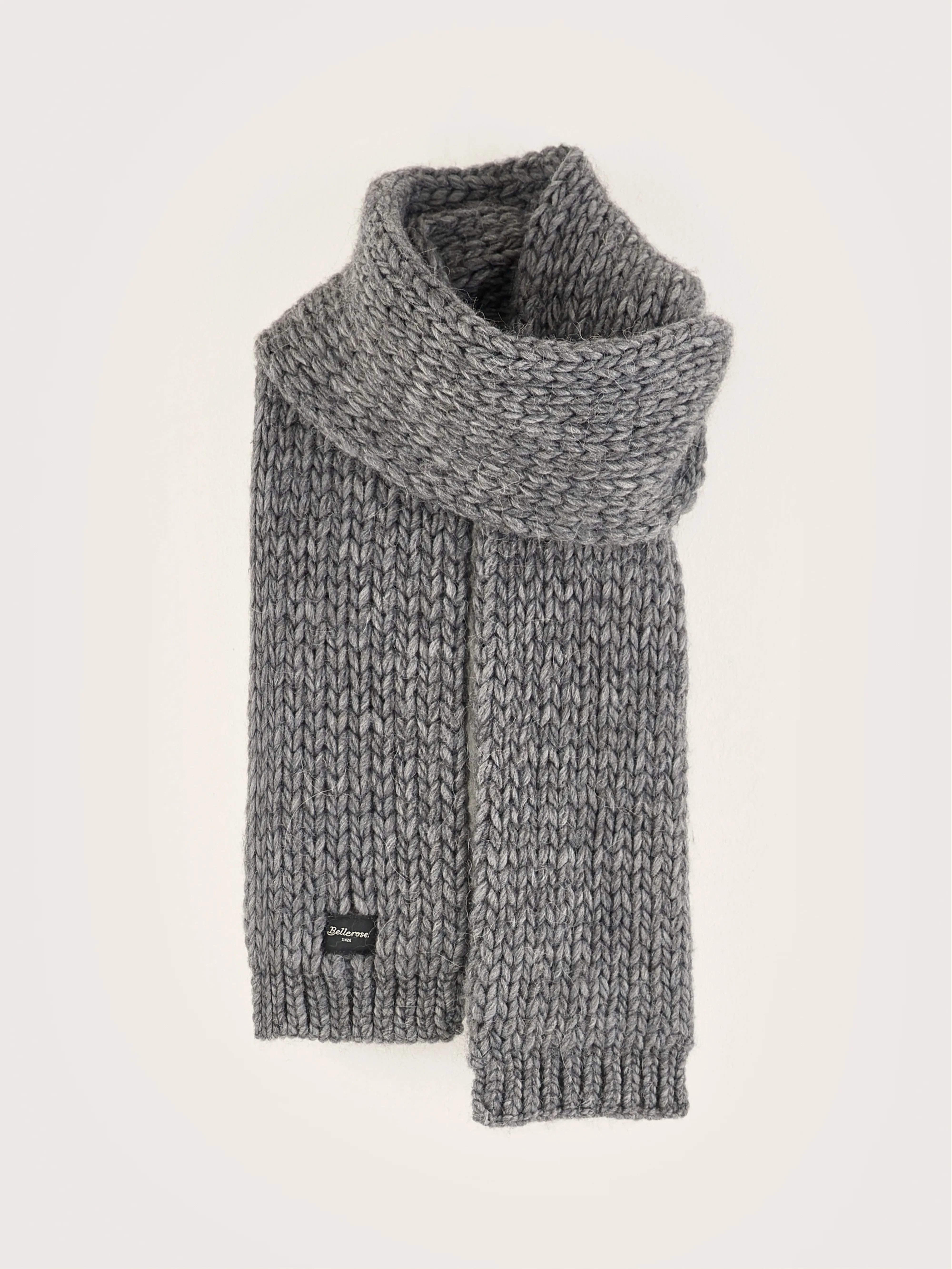 Kou knitted scarf (242 / W / MID GREY) sold by Bellrose product image thumbnail 2