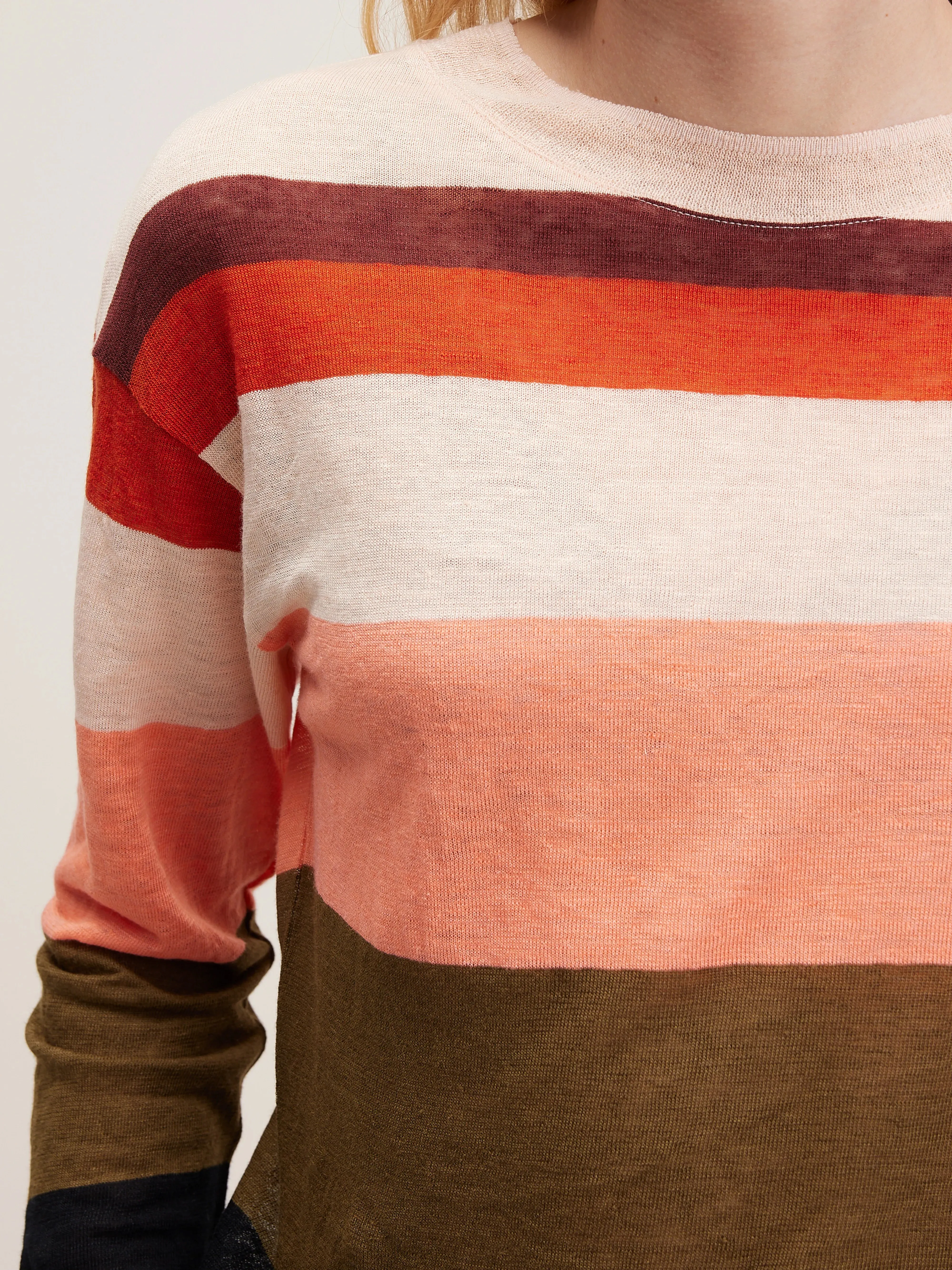 Senia relaxed t-shirt (242 / W / STRIPE B) sold by Bellrose product image thumbnail 5