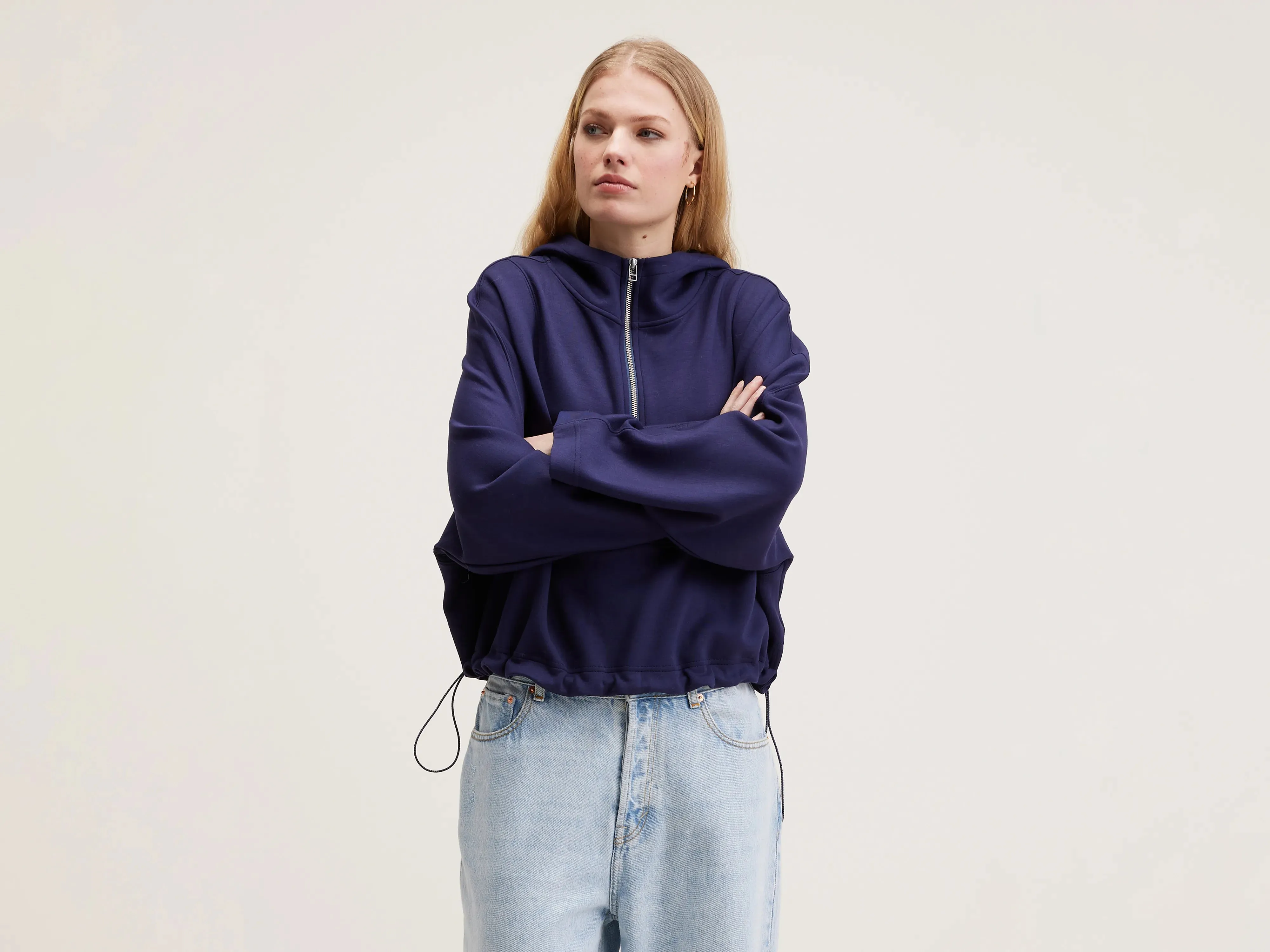 Tates wide-sleeve hoodie (242 / W / NAVAL) sold by Bellrose