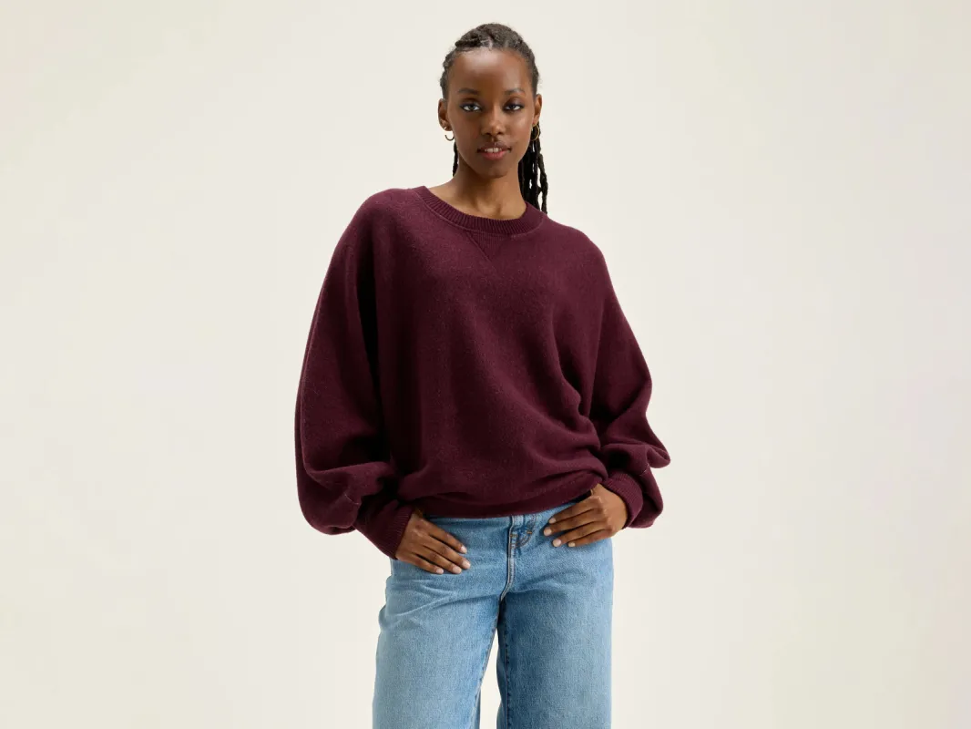 Milos crew-neck sweatshirt (242 / W / WINE) sold by Bellrose
