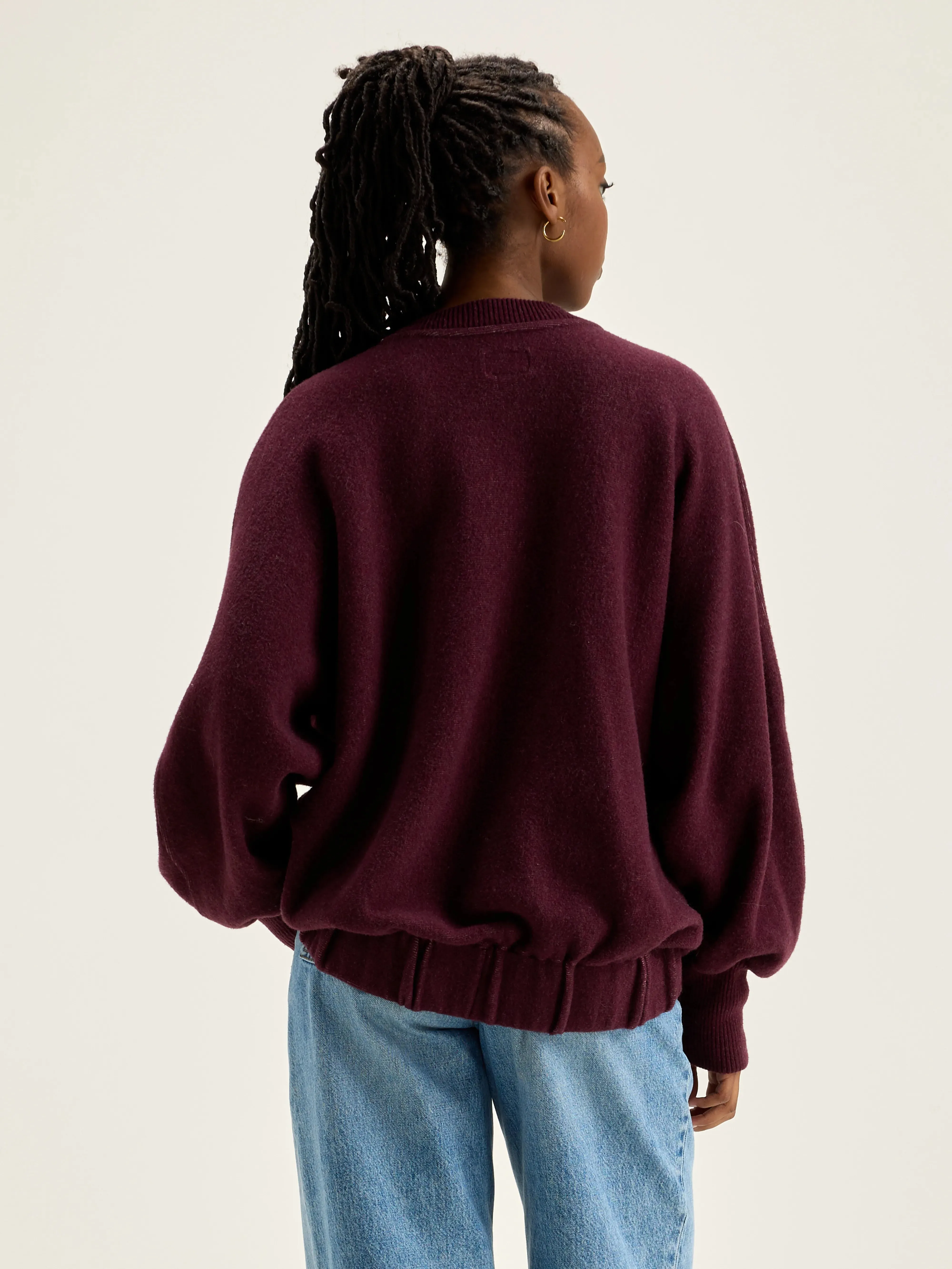 Milos crew-neck sweatshirt (242 / W / WINE) sold by Bellrose product image thumbnail 4