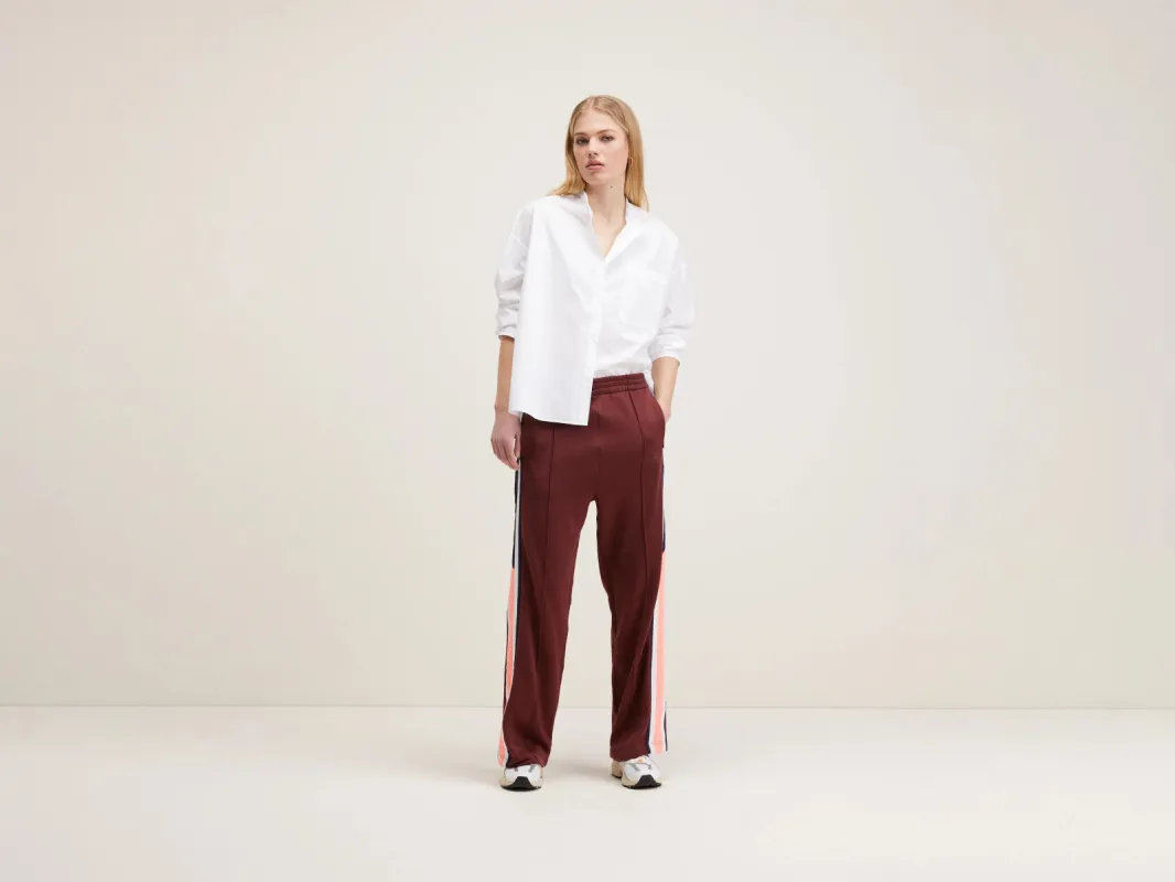 Tania wide track trousers (242 / W / GRENAT) sold by Bellrose
