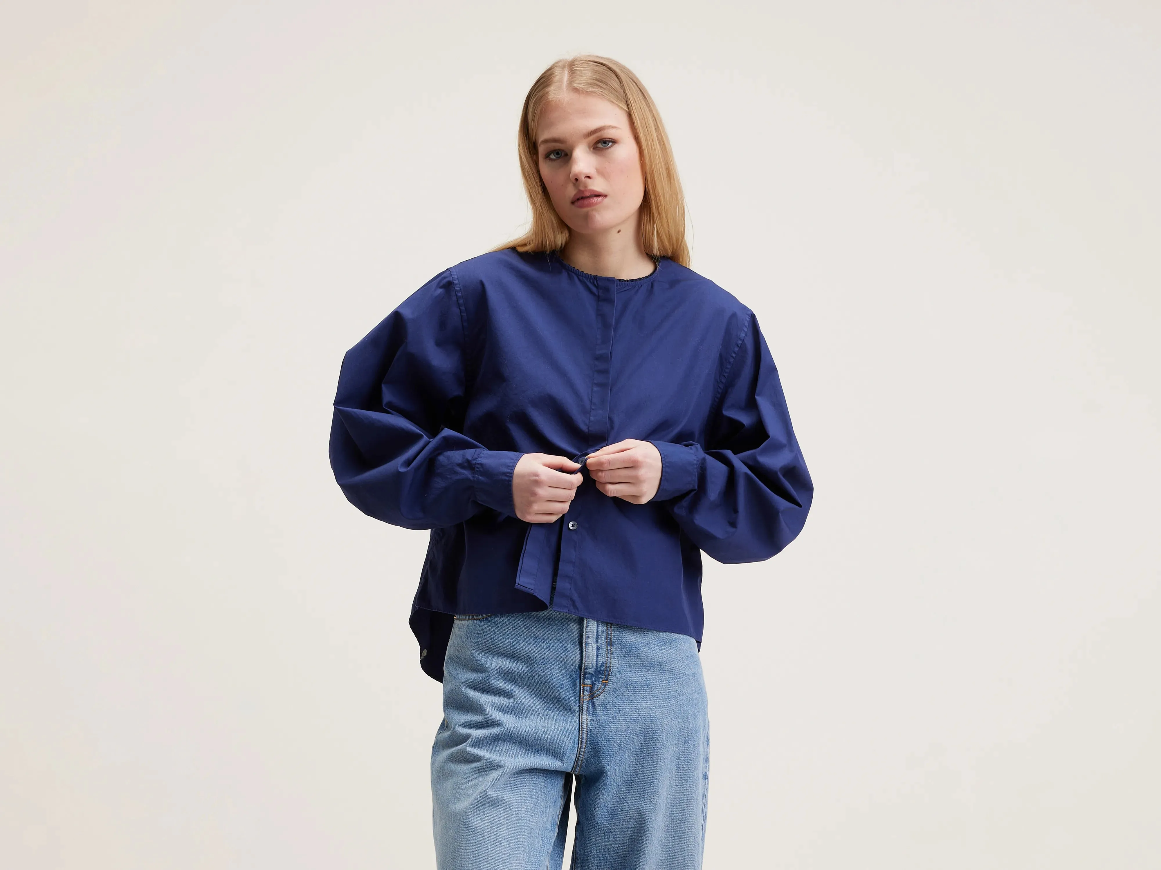 Galaxy poplin shirt (242 / W / NAVAL) sold by Bellrose