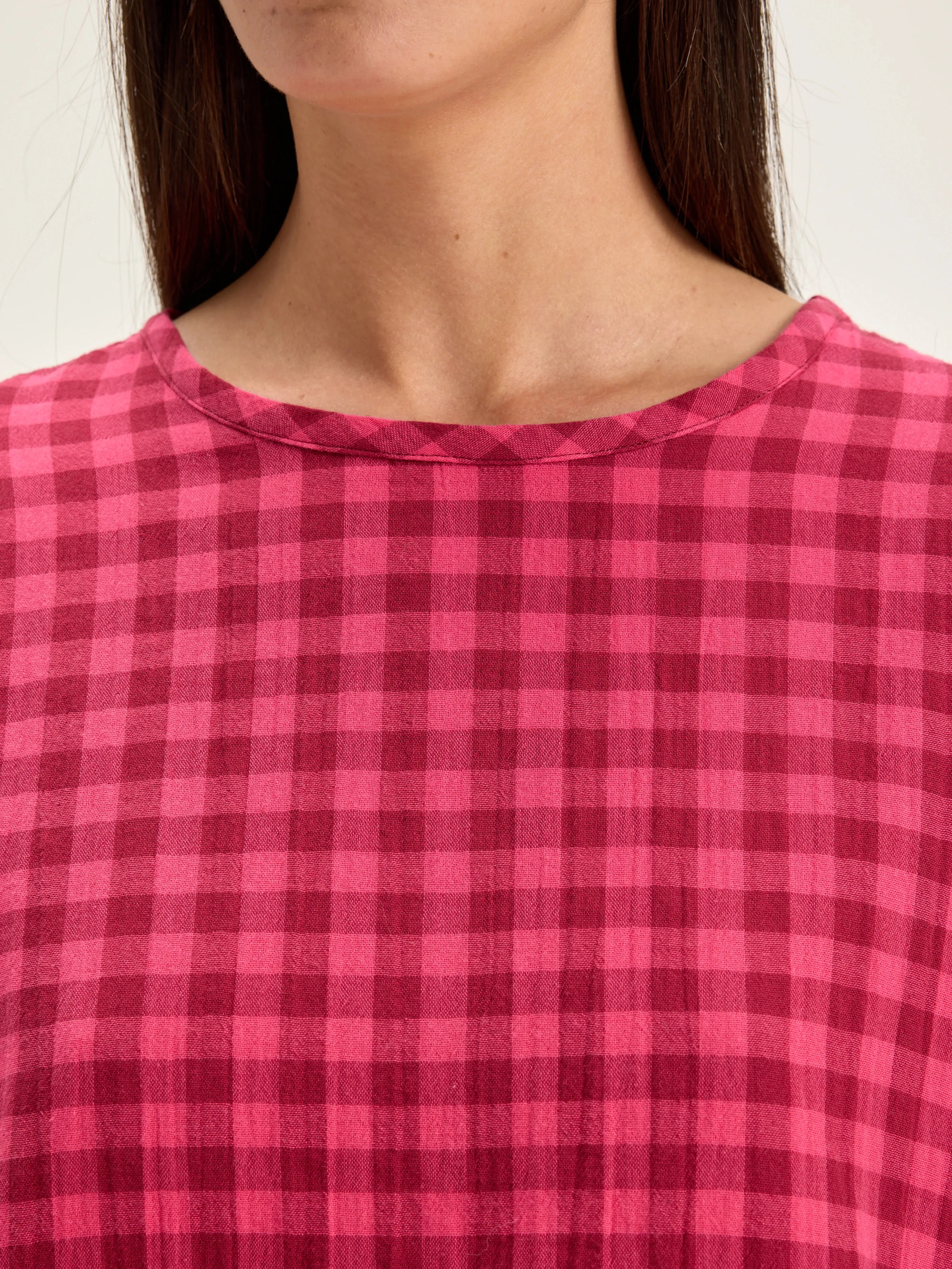 Padoue checked blouse (242 / W / CHECK B) sold by Bellrose product image thumbnail 5