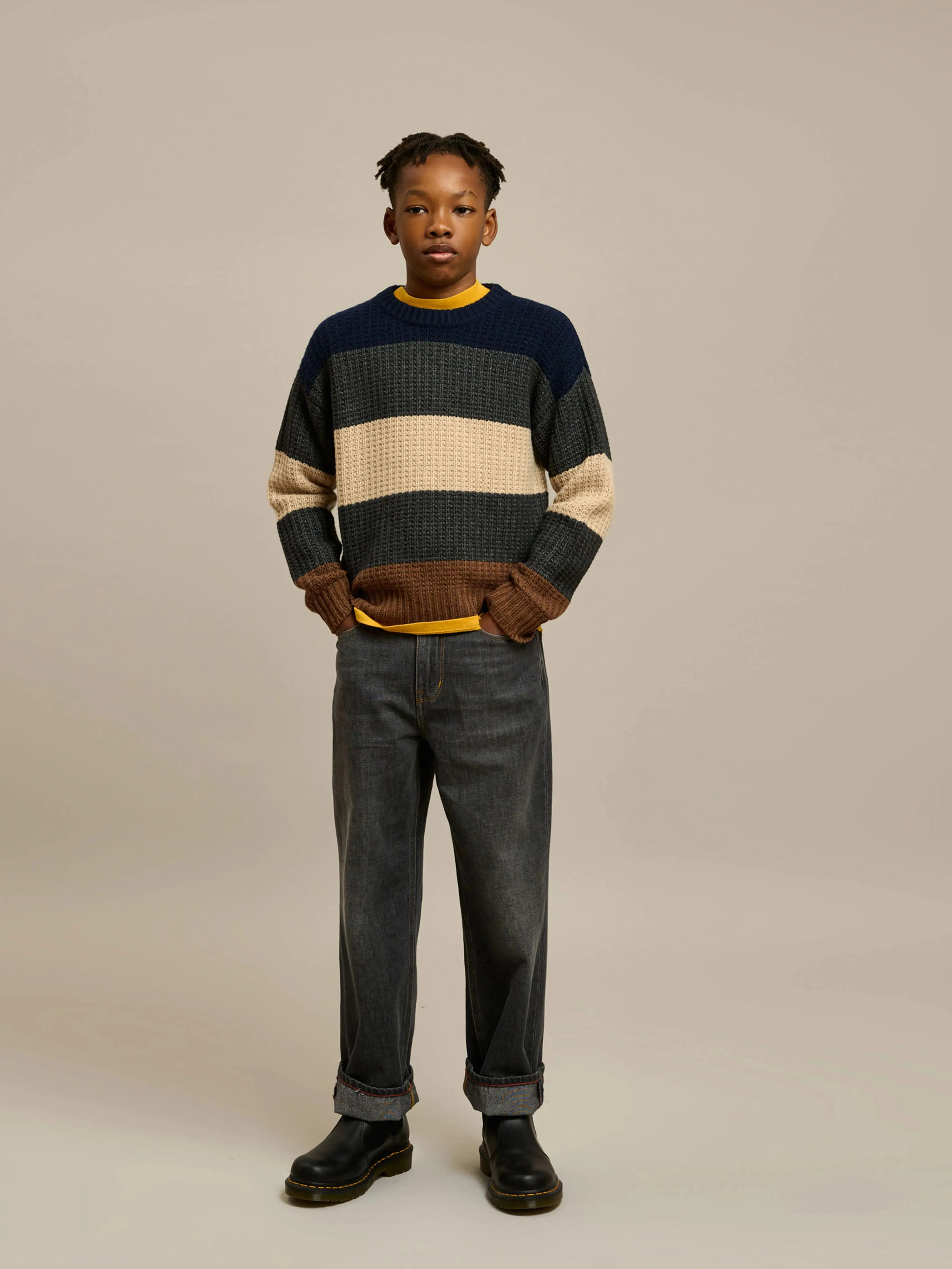 Giman crew-neck sweater (242 / B / STRIPE A) sold by Bellrose product image thumbnail 2