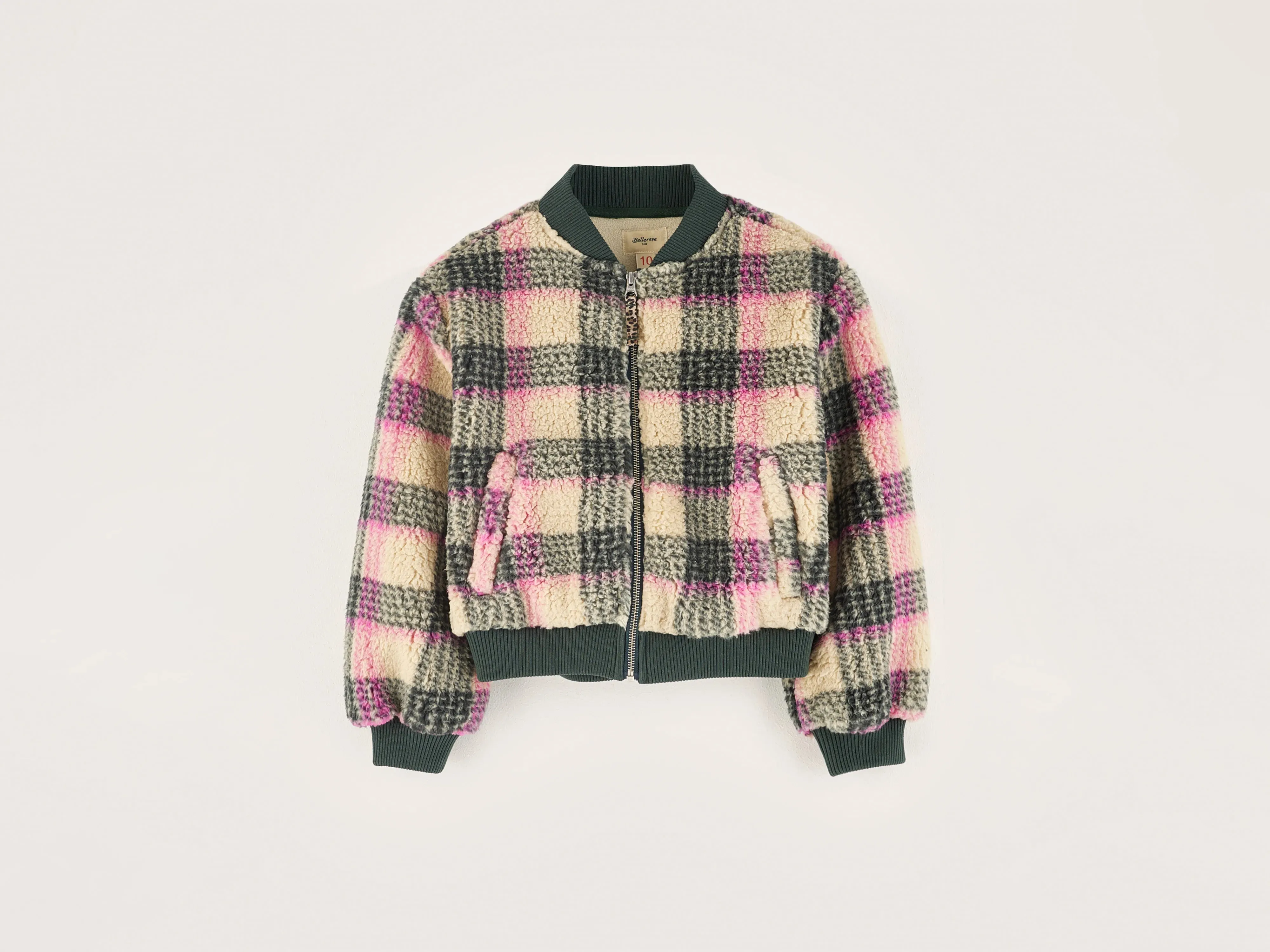 Jane bomber-style sweatshirt (242 / G / CHECK A) sold by Bellrose