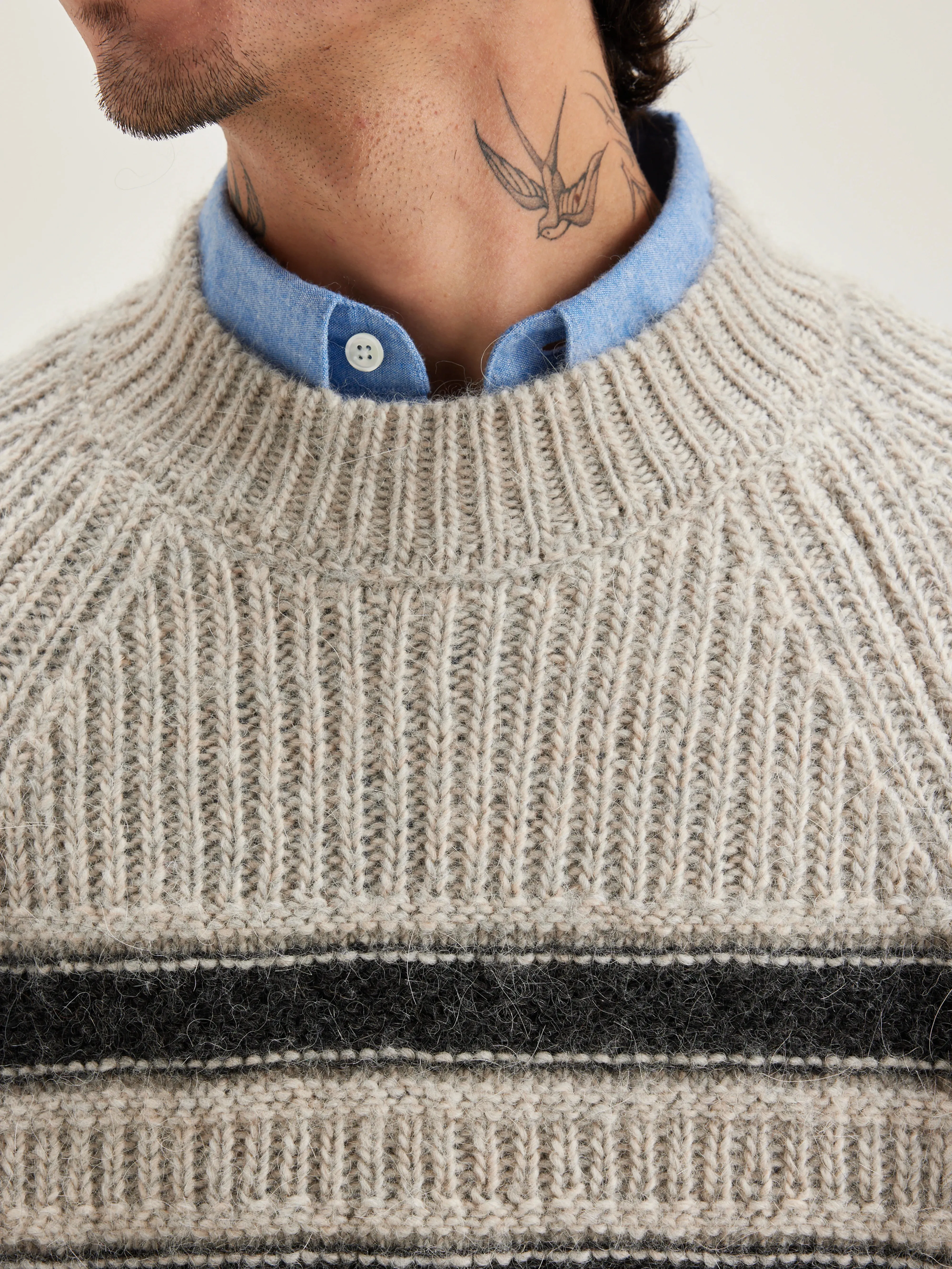 Lidon crew-neck sweater (242 / M / STRIPE A) sold by Bellrose product image thumbnail 5