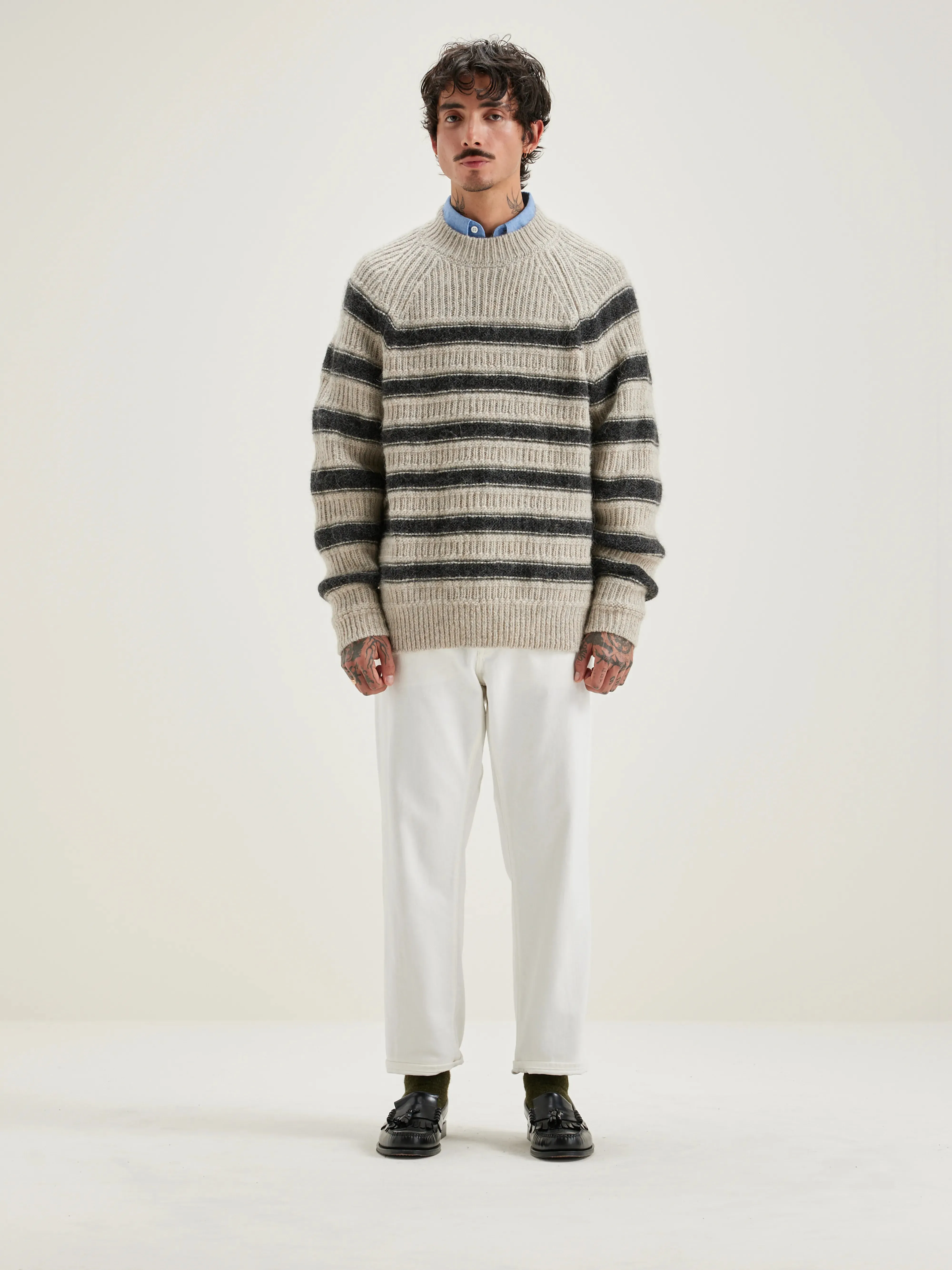 Lidon crew-neck sweater (242 / M / STRIPE A) sold by Bellrose product image thumbnail 3