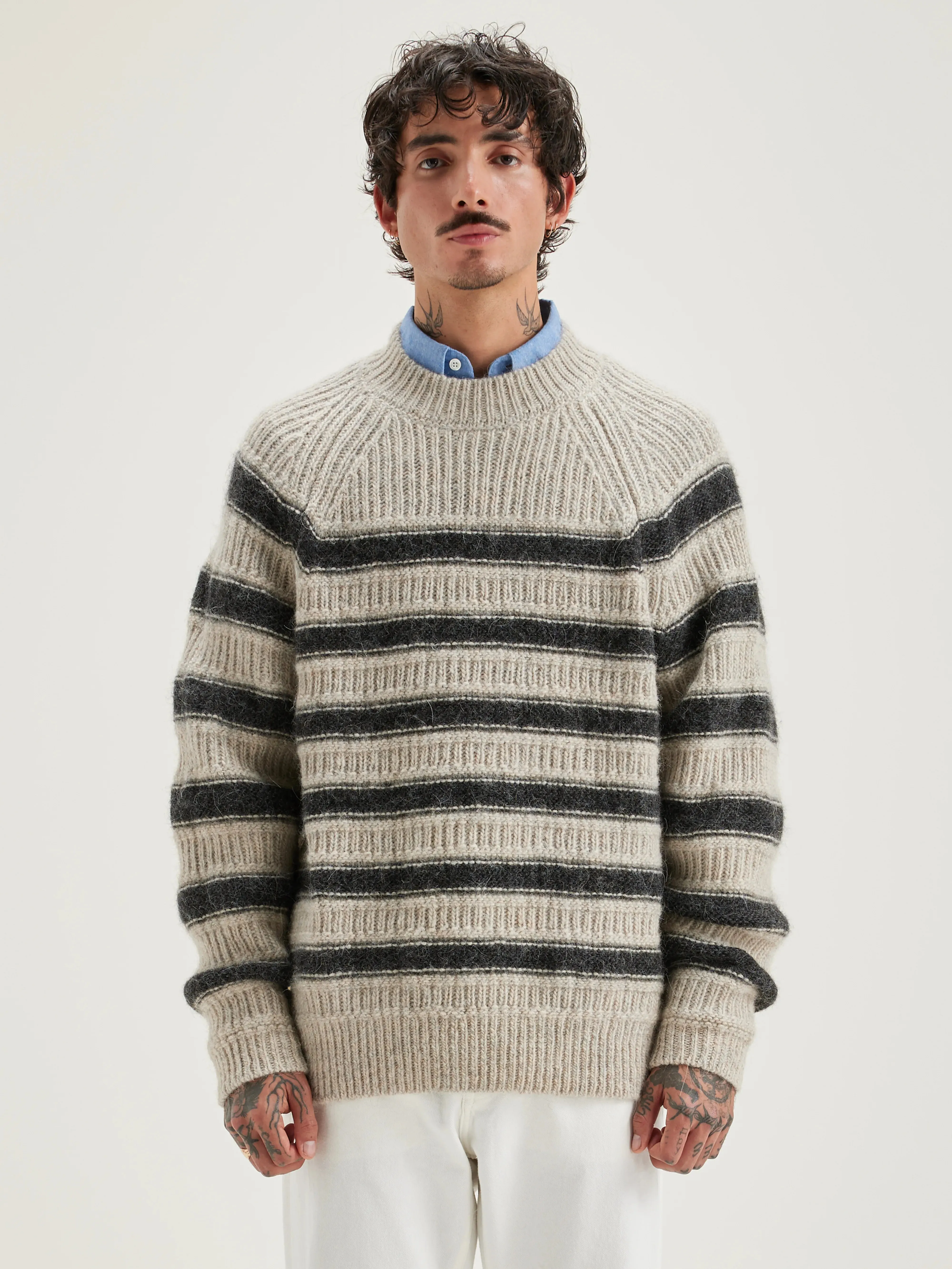 Lidon crew-neck sweater (242 / M / STRIPE A) sold by Bellrose product image thumbnail 2