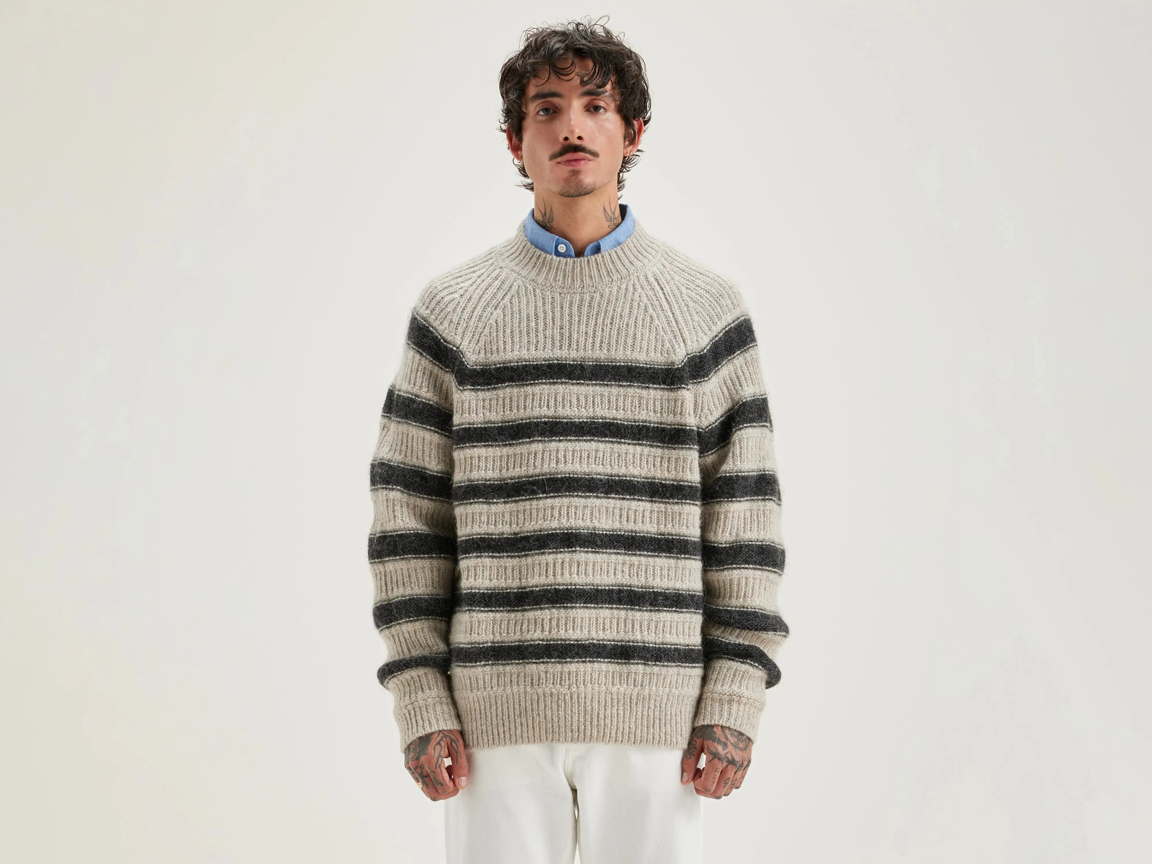 Lidon crew-neck sweater (242 / M / STRIPE A) sold by Bellrose