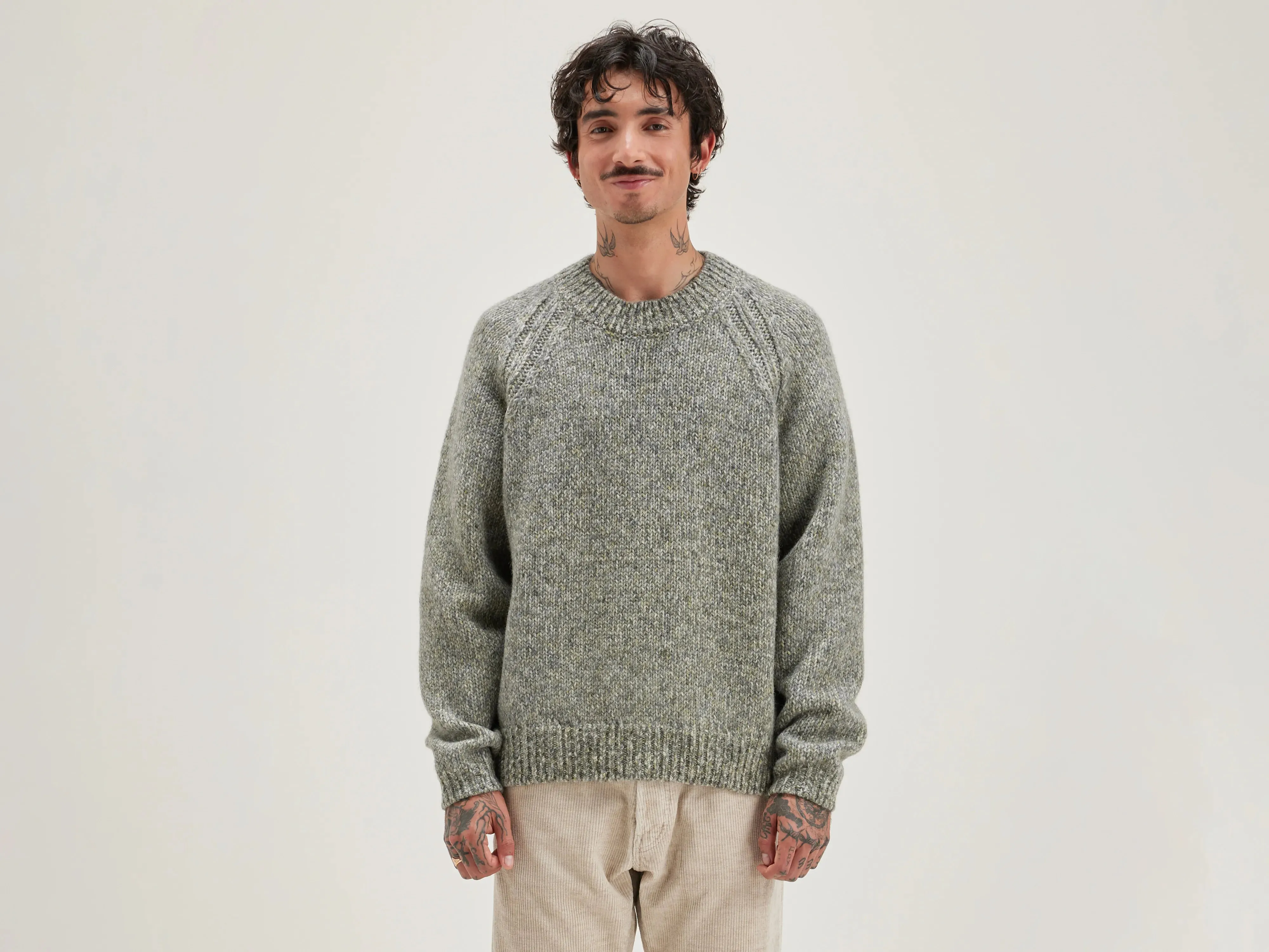 Leloc crew-neck sweater (242 / M / COMBO A) sold by Bellrose