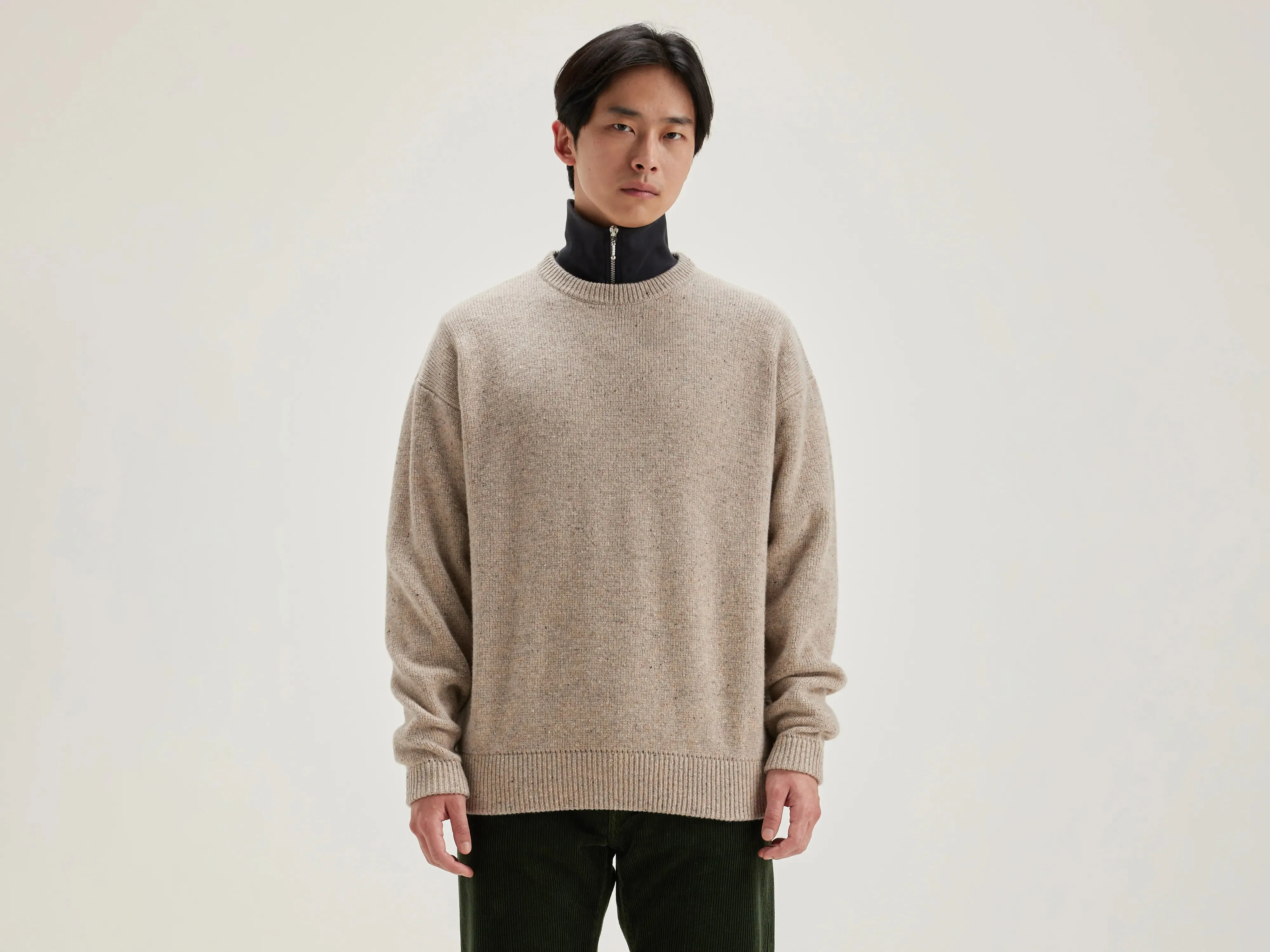 Gatem crew-neck sweater (242 / M / OATMEAL) sold by Bellrose