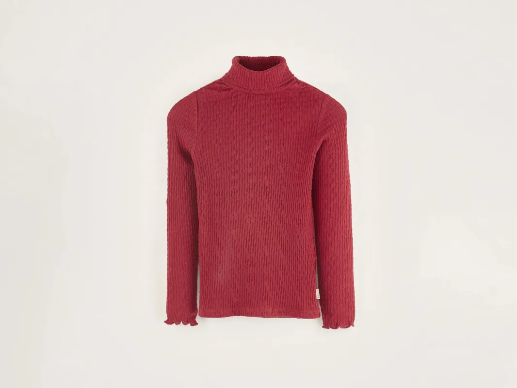 Velfie long-sleeve t-shirt (242 / G / RED DAHLIA) made by Bellerose