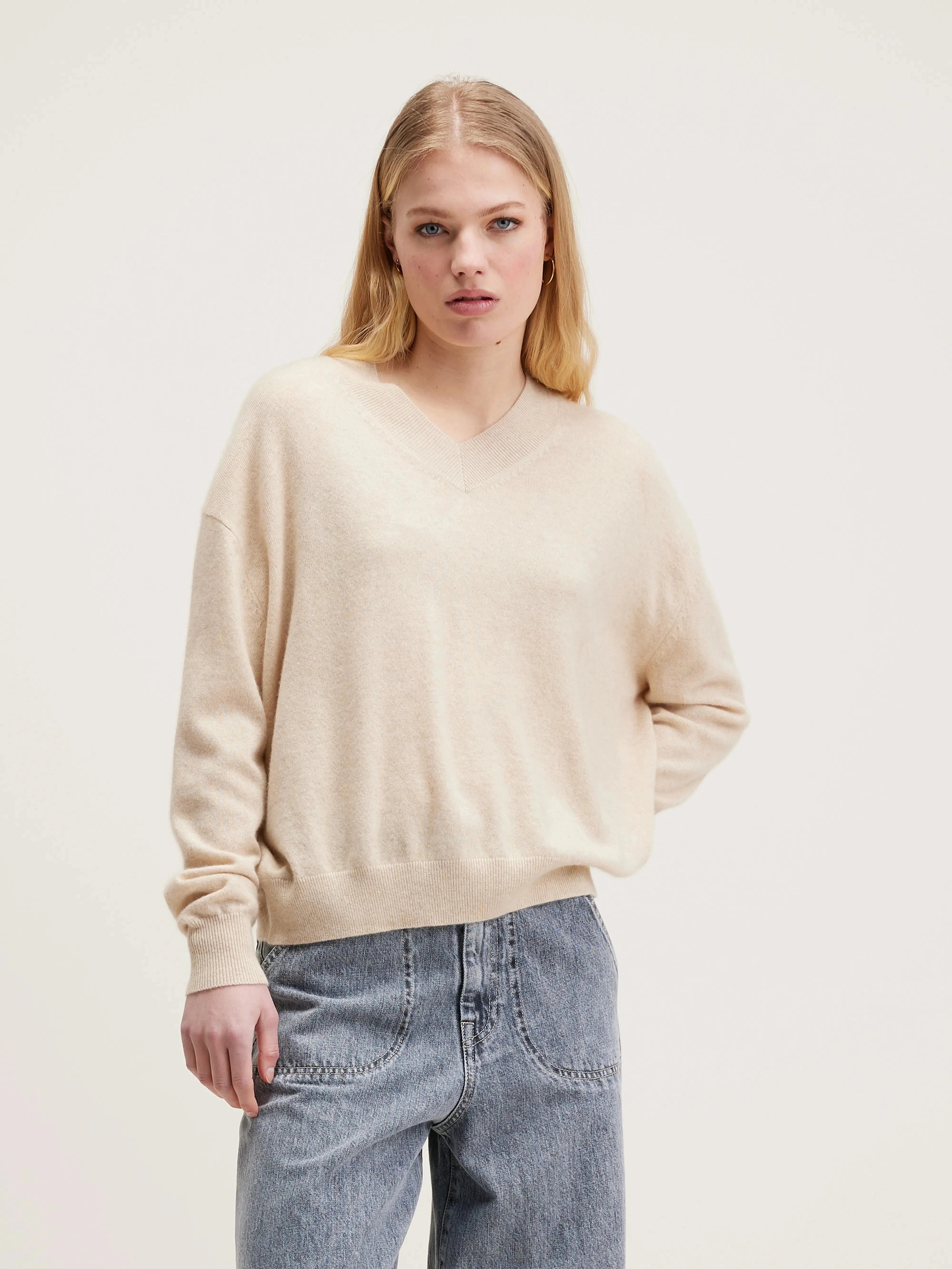 Slax cashmere sweater (242 / W / OATMEAL) sold by Bellrose product image thumbnail 2