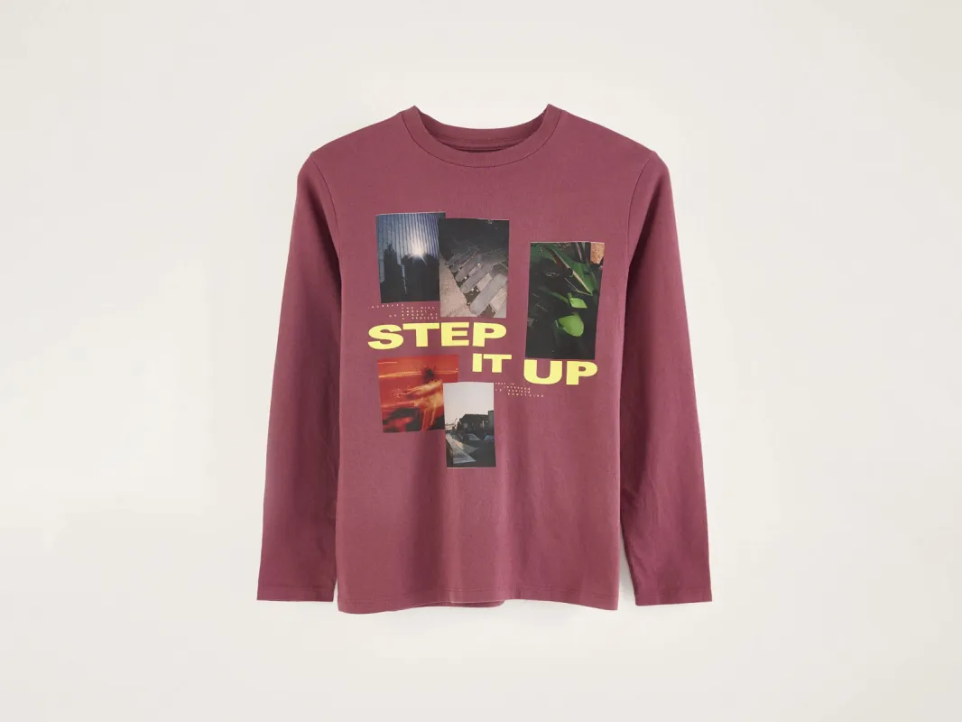 Kenno long-sleeve t-shirt (242 / B / LYCHEE) made by Bellerose