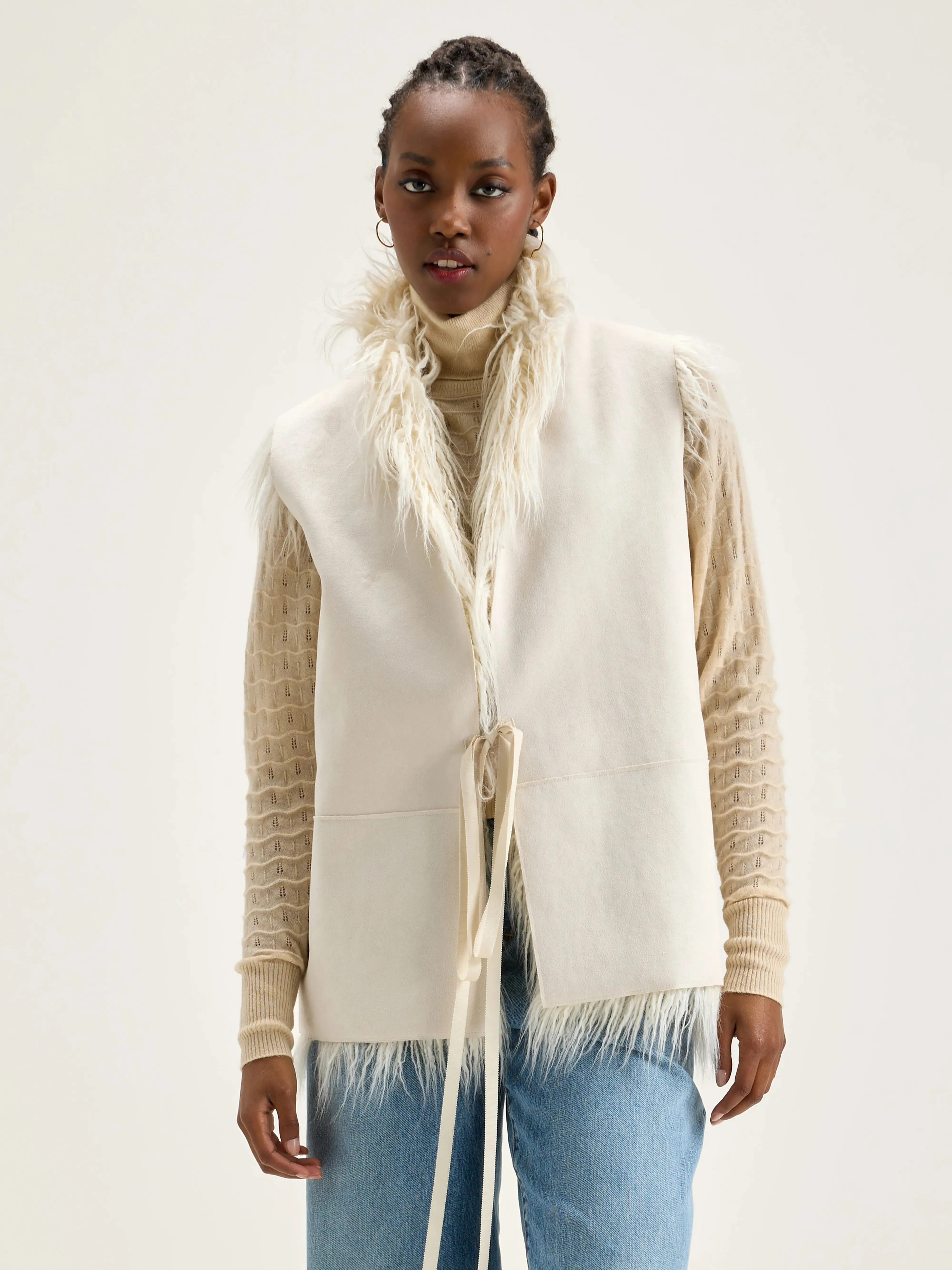 Jaden sleeveless vest (242 / W / CREAM) sold by Bellrose product image thumbnail 4