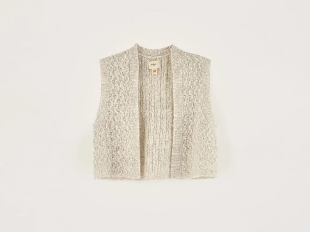 Genu sleeveless sweater (242 / G / OYSTER) sold by Bellrose
