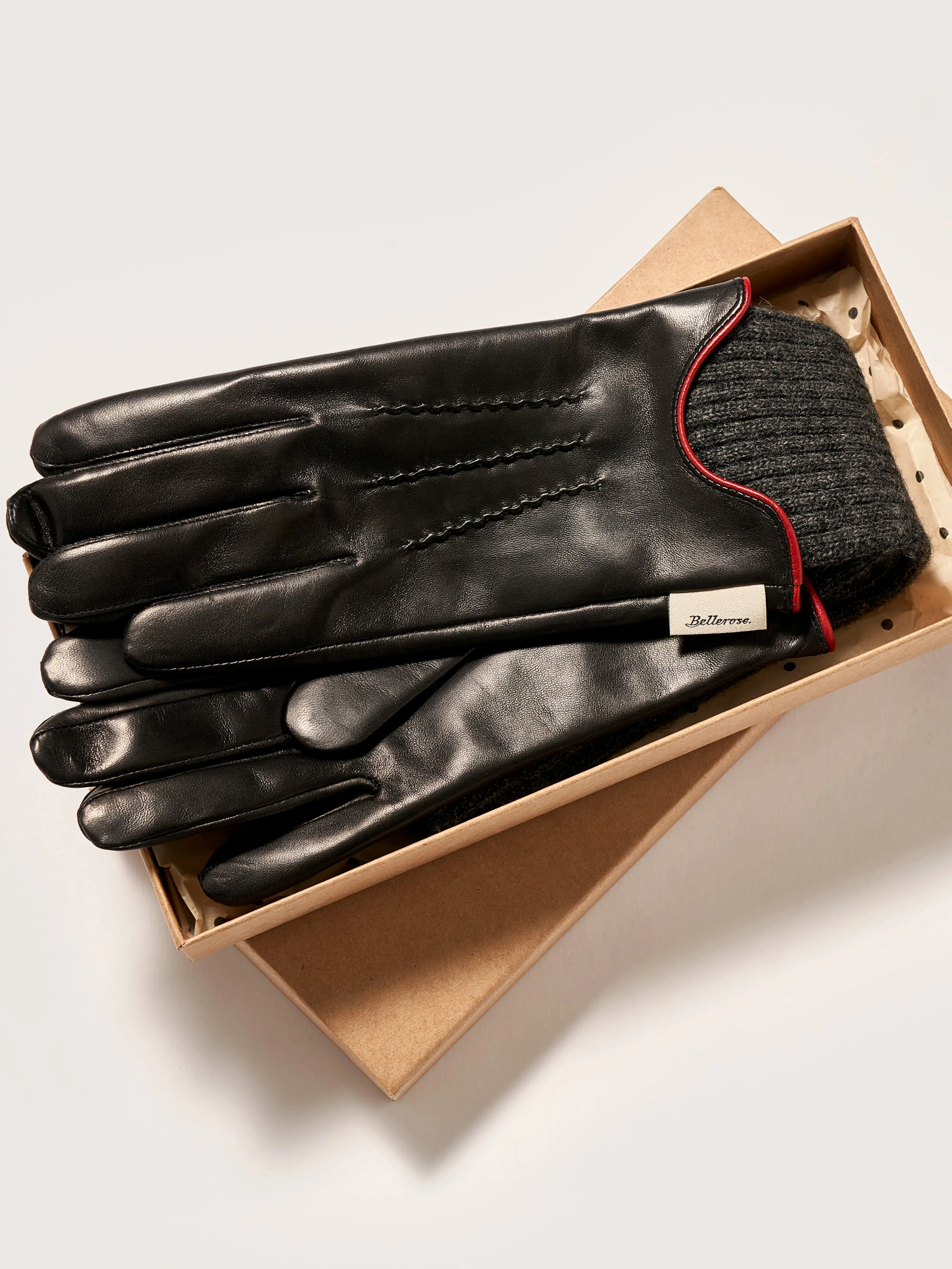 Gia leather gloves (242 / W / BLACK) sold by Bellrose product image thumbnail 4