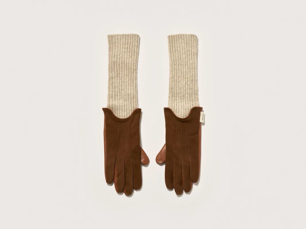 Gia leather gloves (242 / W / MAHOGANY) sold by Bellrose