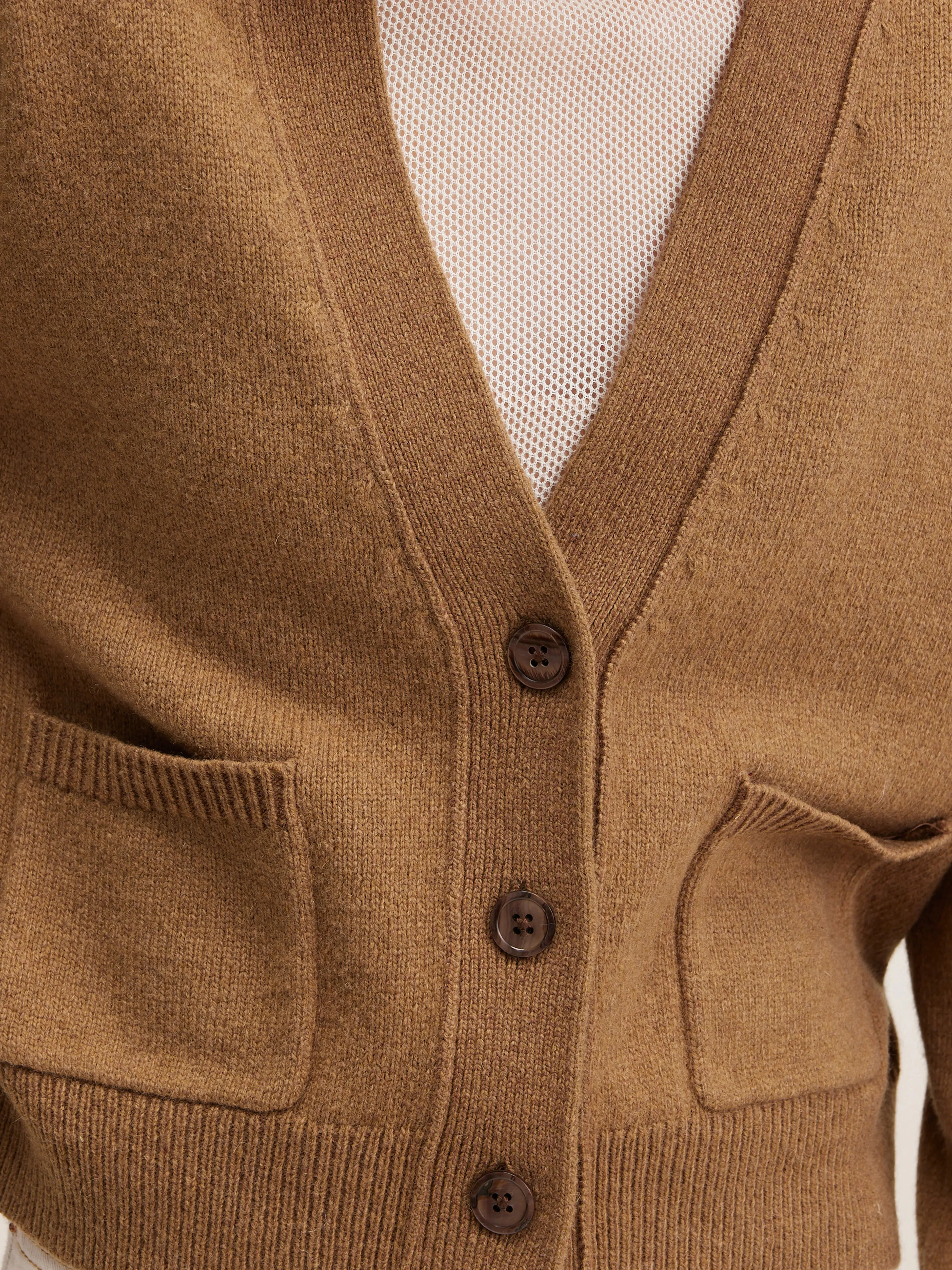 Gaddin boxy cardigan (242 / W / TAN) sold by Bellrose product image thumbnail 5