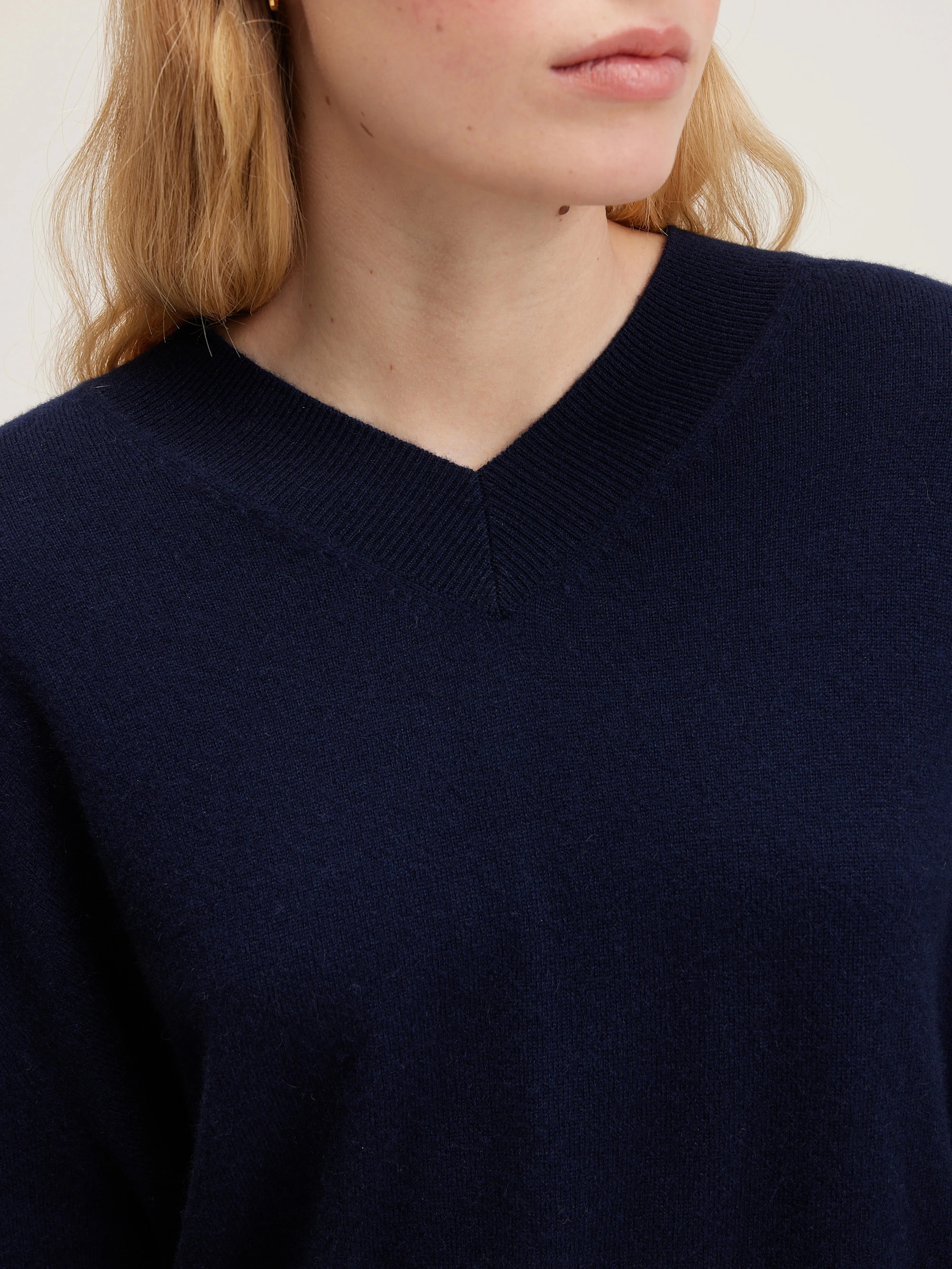 Slax cashmere sweater (242 / W / NAVY) sold by Bellrose product image thumbnail 5