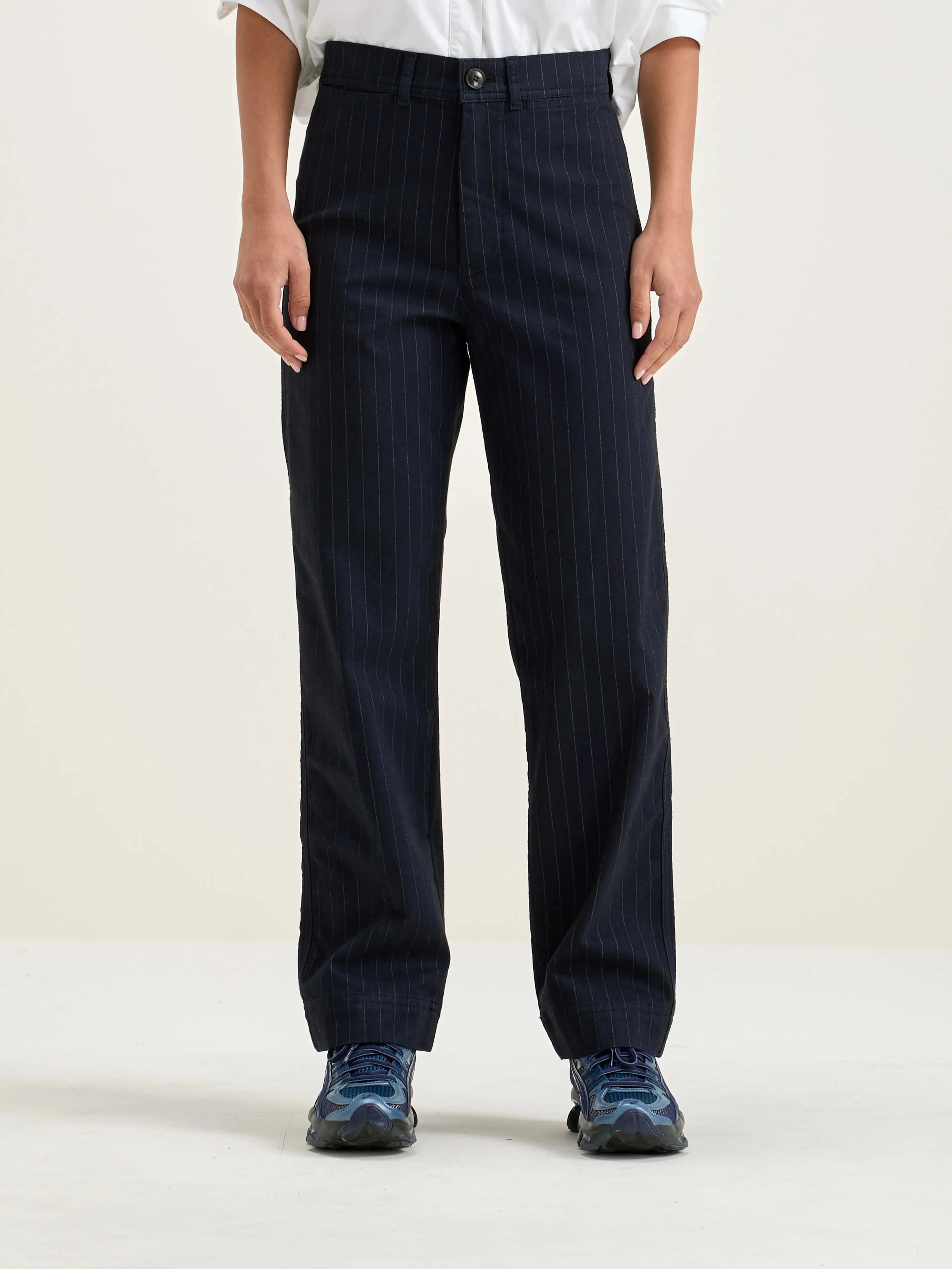 Ghada straight trousers (242 / W / STRIPE A) sold by Bellrose product image thumbnail 3