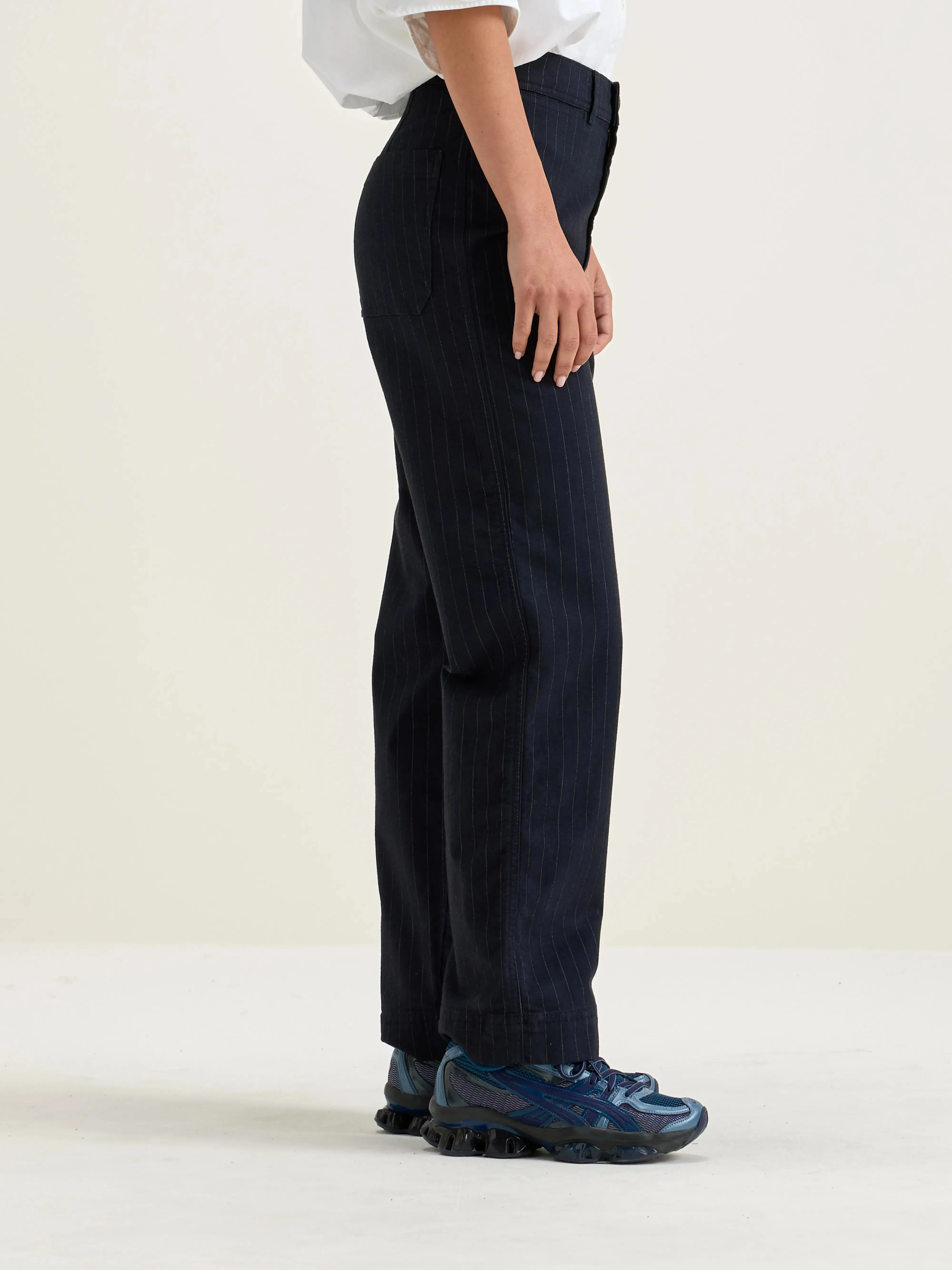 Ghada straight trousers (242 / W / STRIPE A) sold by Bellrose product image thumbnail 5