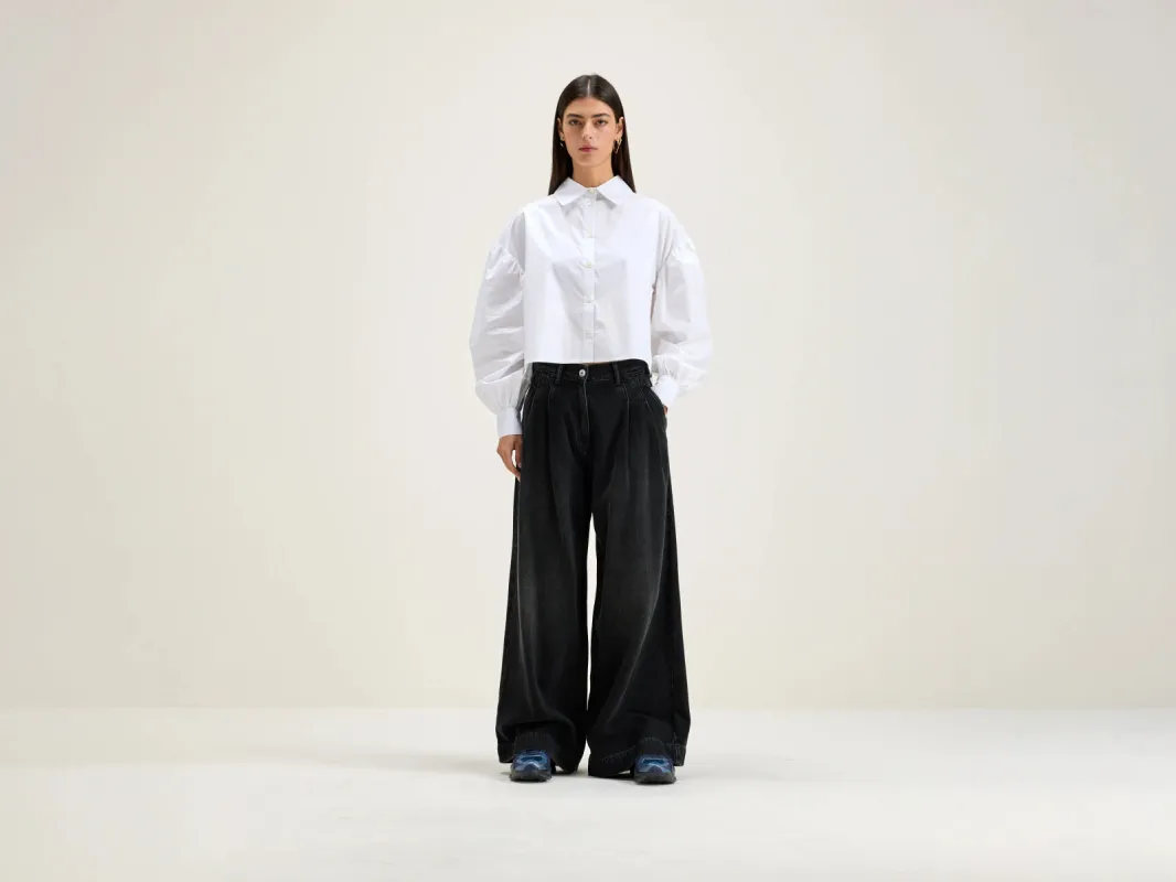 Denim N. 74 super-wide jeans (242 / W / BLACK STONE) sold by Bellrose