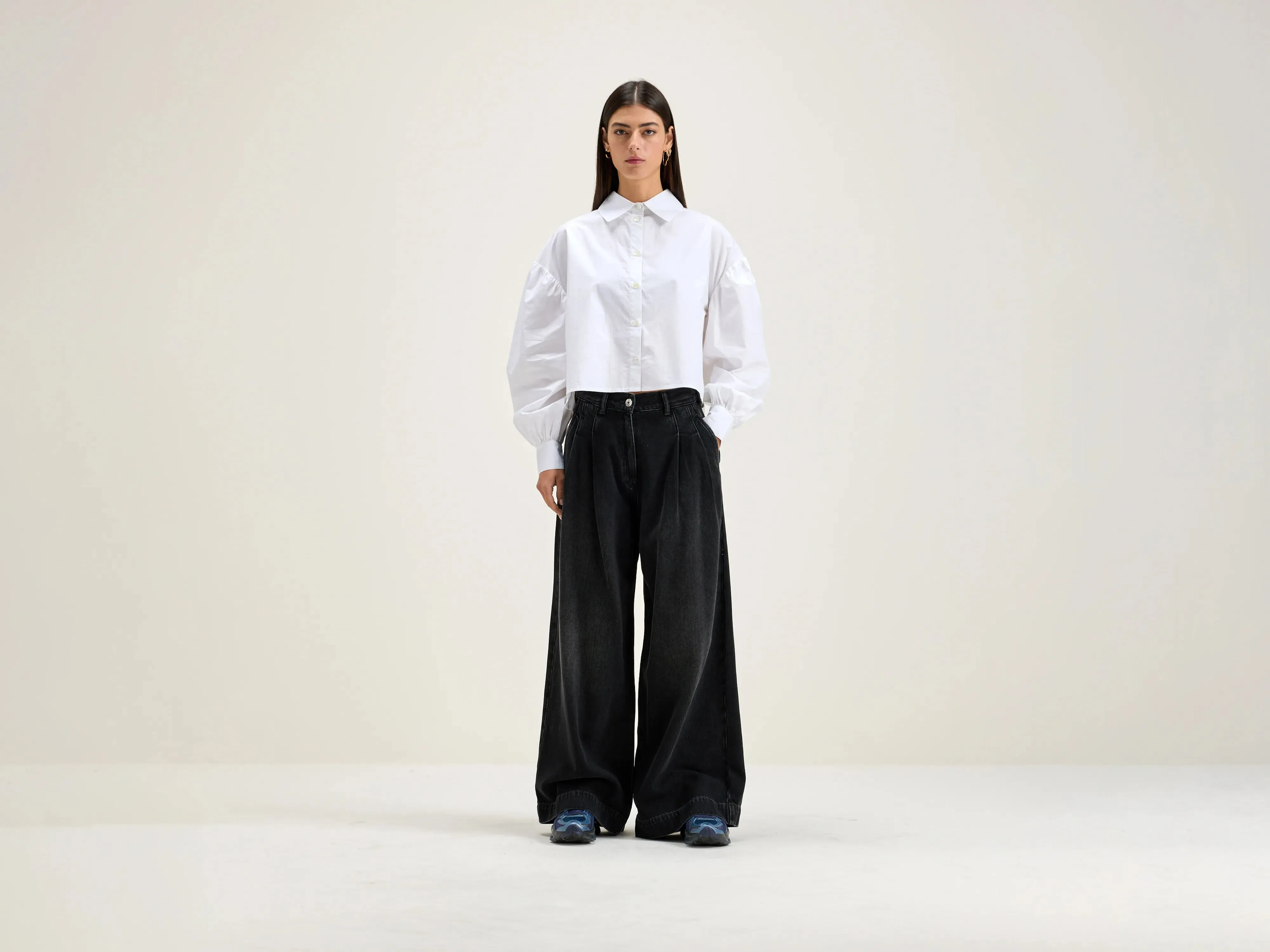 Denim N. 74 super-wide jeans (242 / W / BLACK STONE) sold by Bellrose