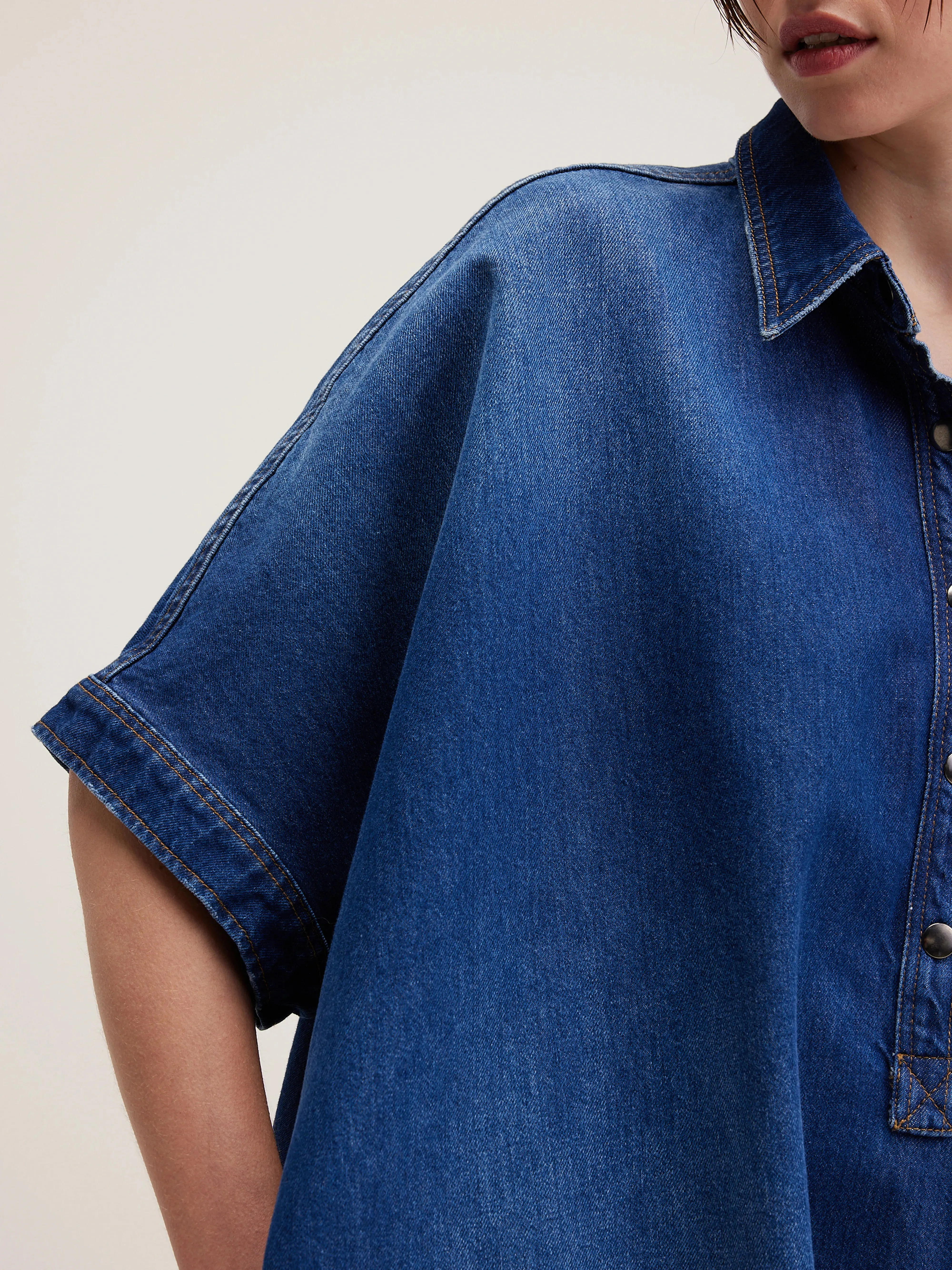 Klenn shirt dress (242 / W / BLUE STONE) sold by Bellrose product image thumbnail 4