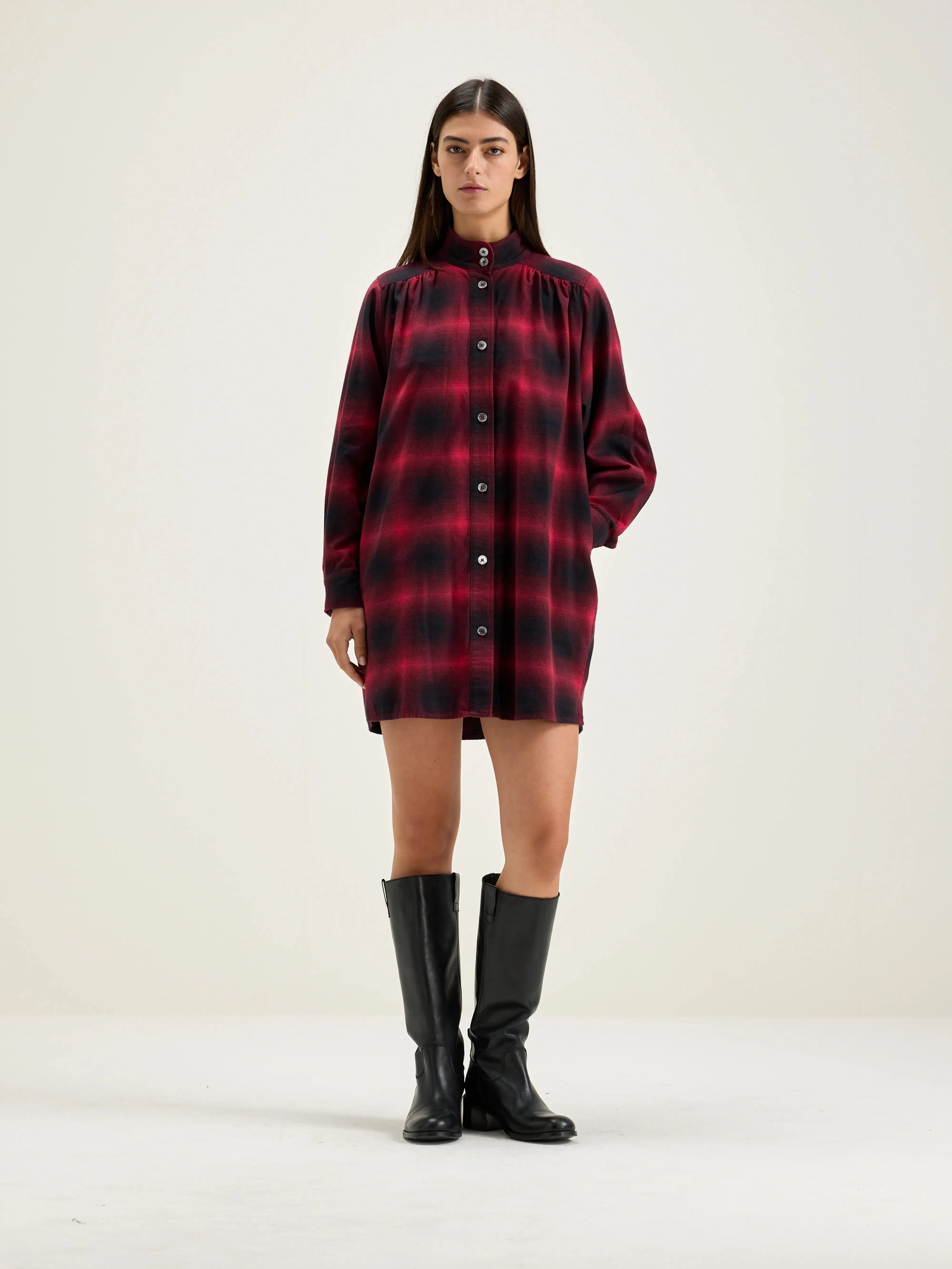 Pelly mini dress (242 / W / CHECK C) sold by Bellrose product image thumbnail 2