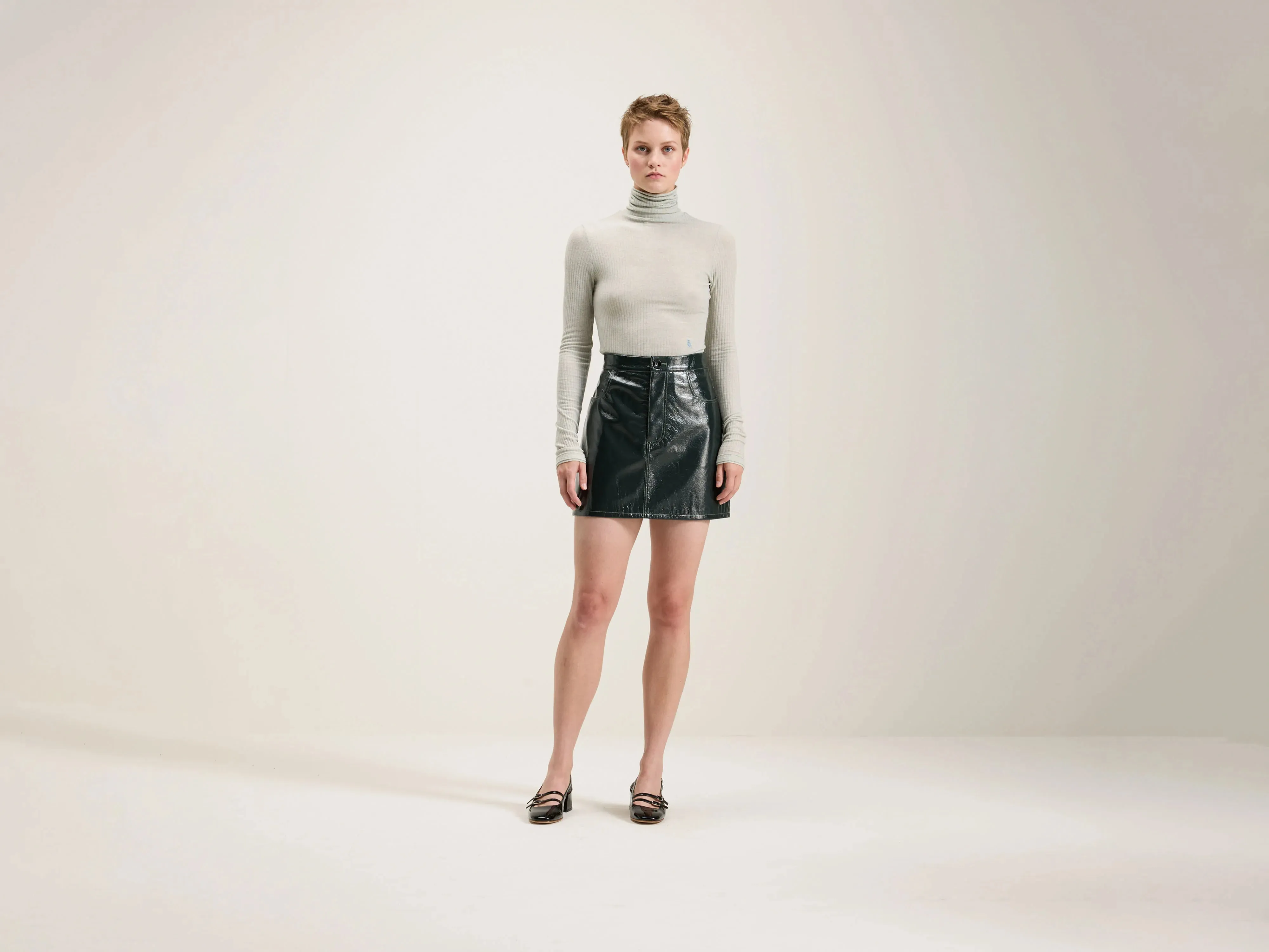 Sour mini skirt (242 / W / ACIER) sold by Bellrose