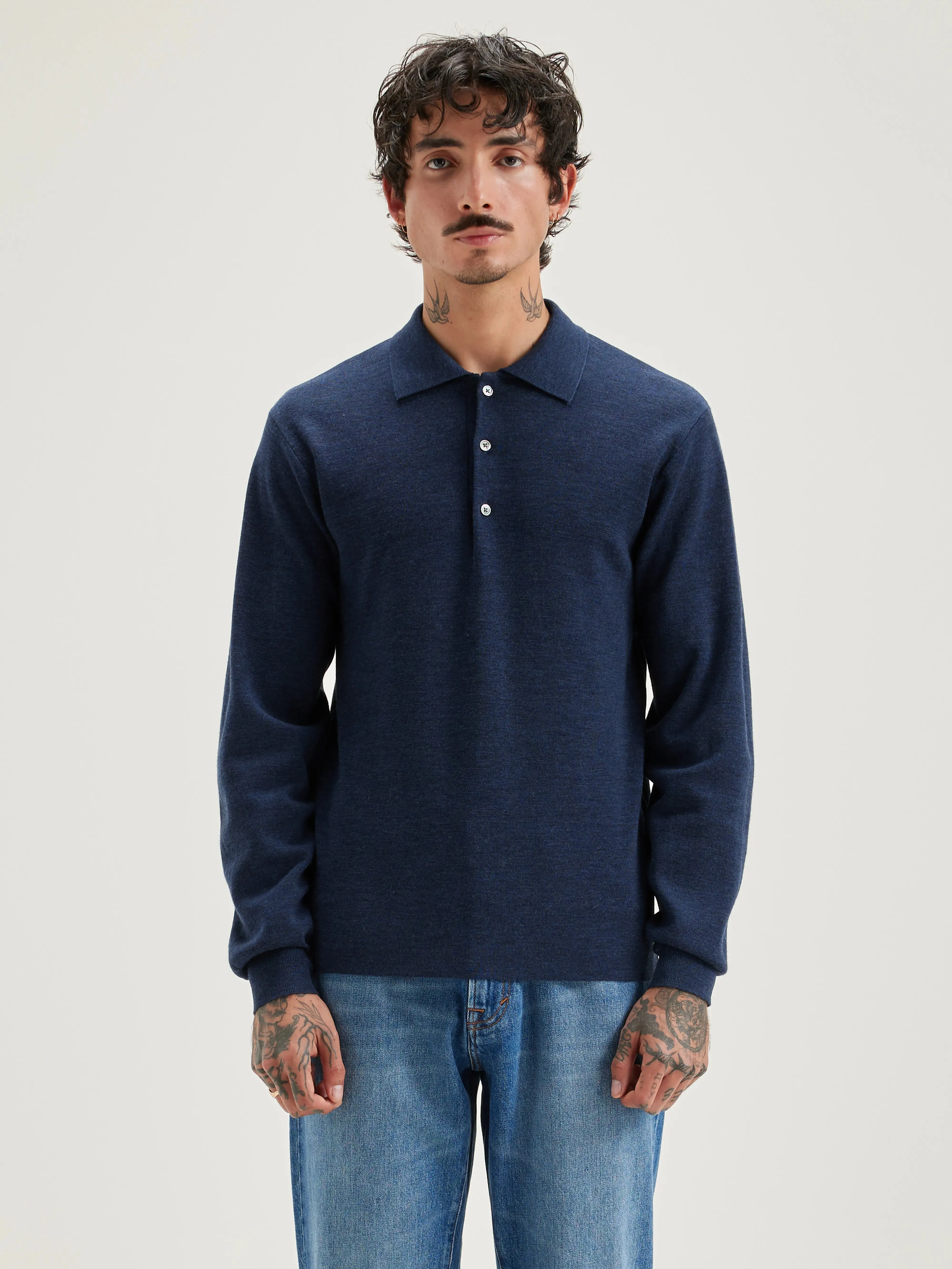 Dynol polo-style sweater (242 / M / NIGHT SHADOW) sold by Bellrose product image thumbnail 2
