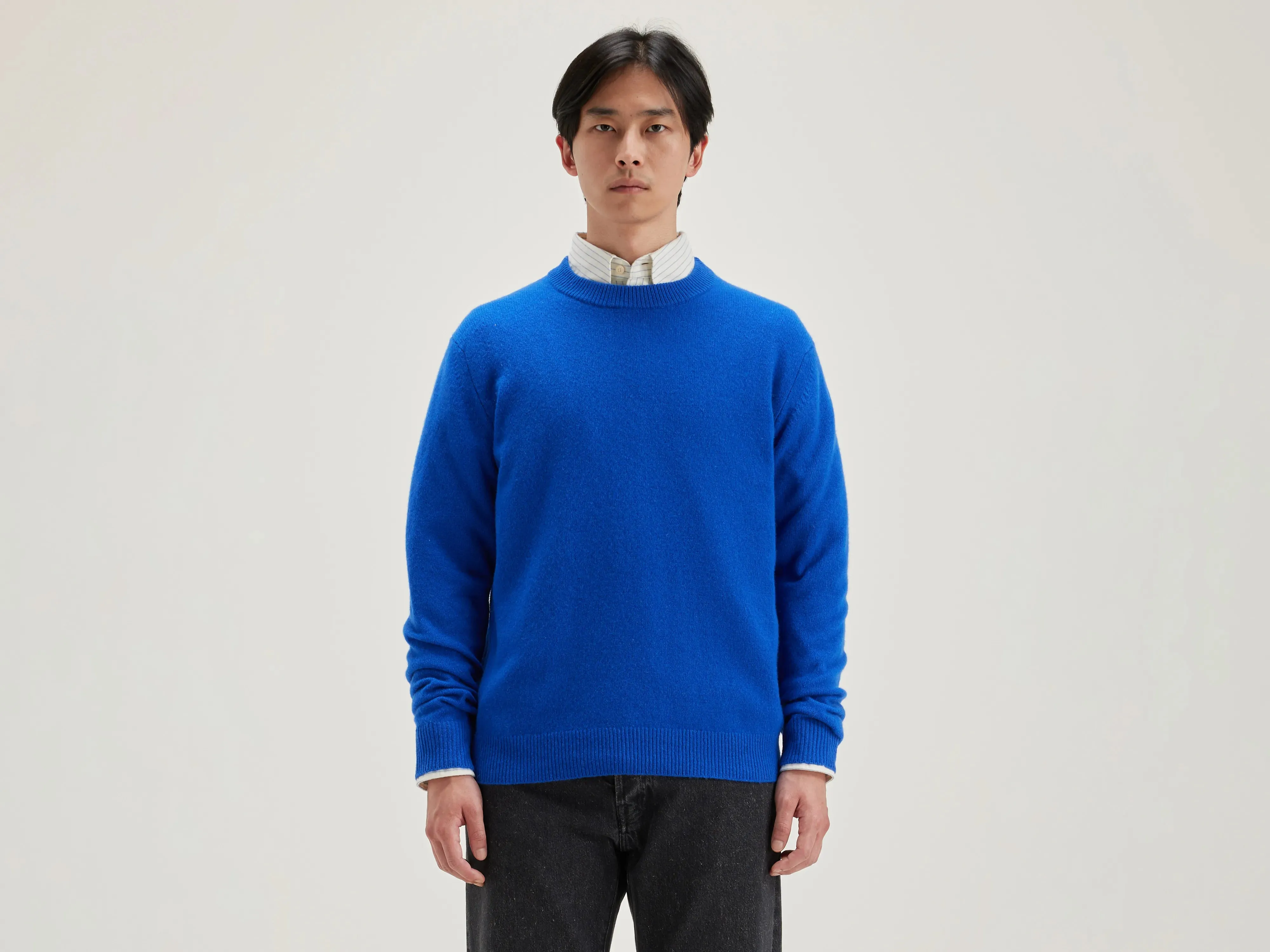 Donoon crew-neck sweater (242 / M / ROYAL BLUE) sold by Bellrose