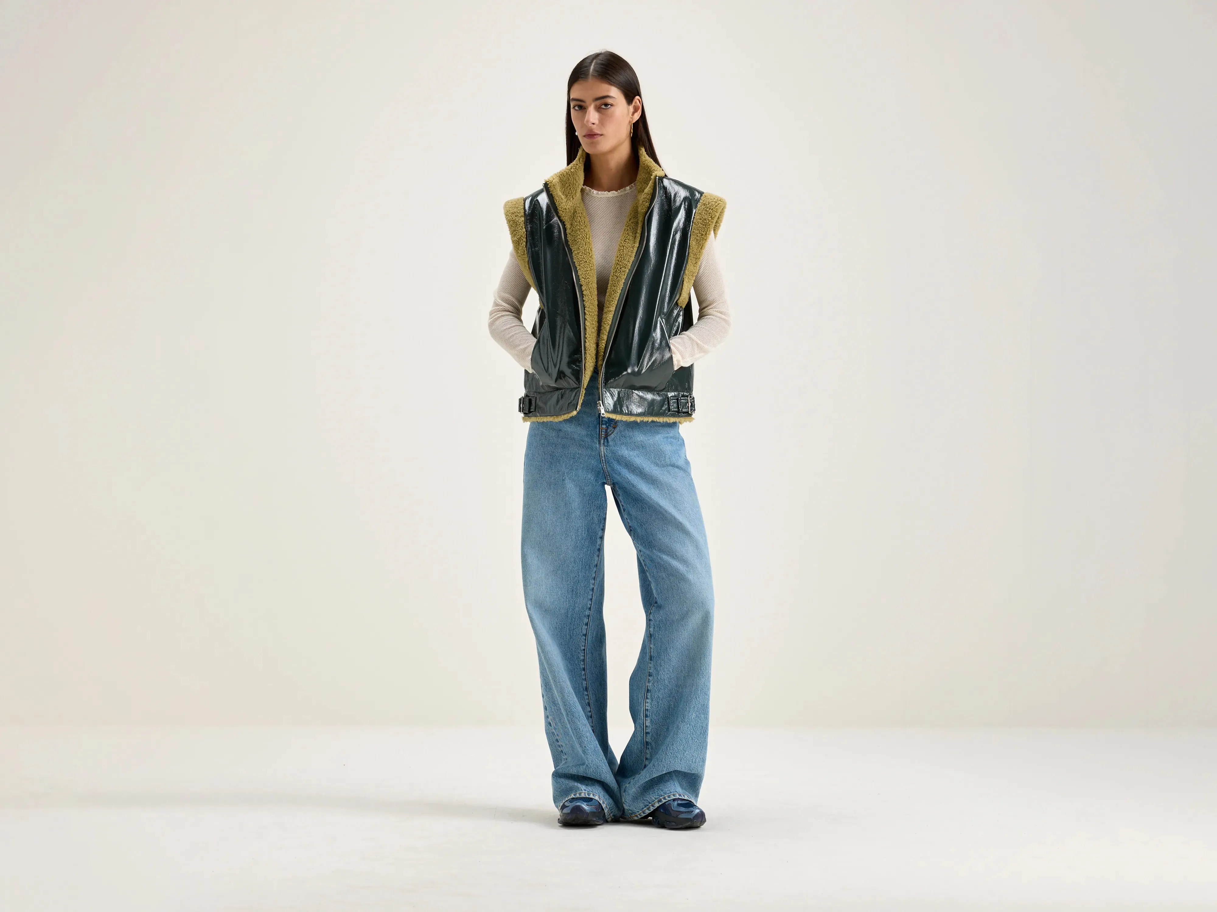 Hodda zip-up bodywarmer (242 / W / ACIER) sold by Bellrose