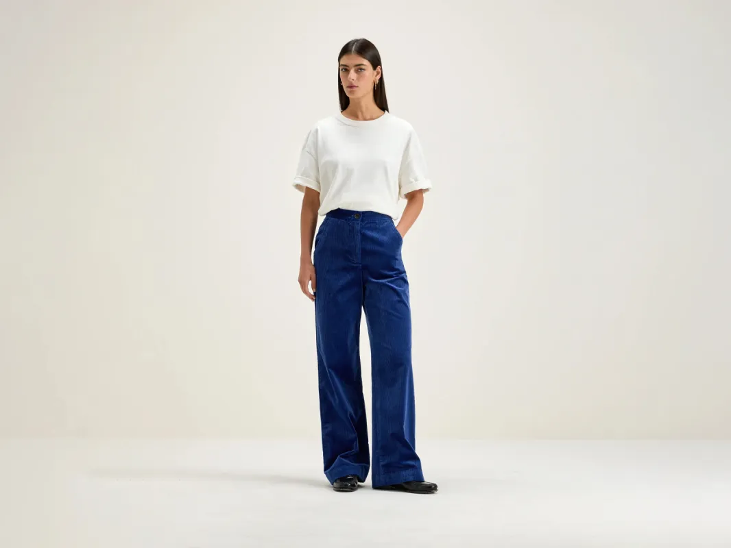 Gabor straight wide trousers (242 / W / BLUE) sold by Bellrose