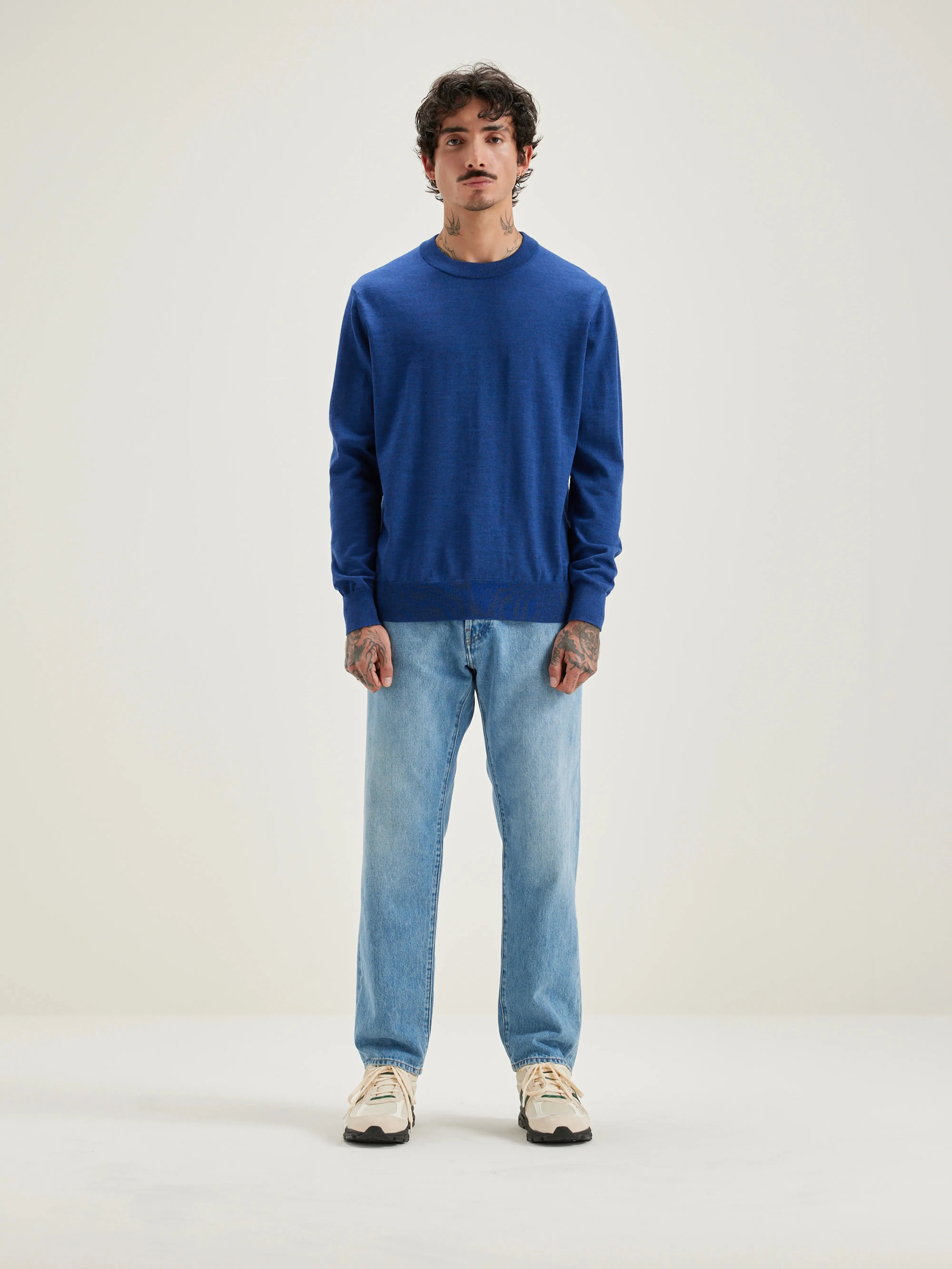 Dilliv crew-neck sweater (242 / M / BLUE MIX) sold by Bellrose product image thumbnail 3
