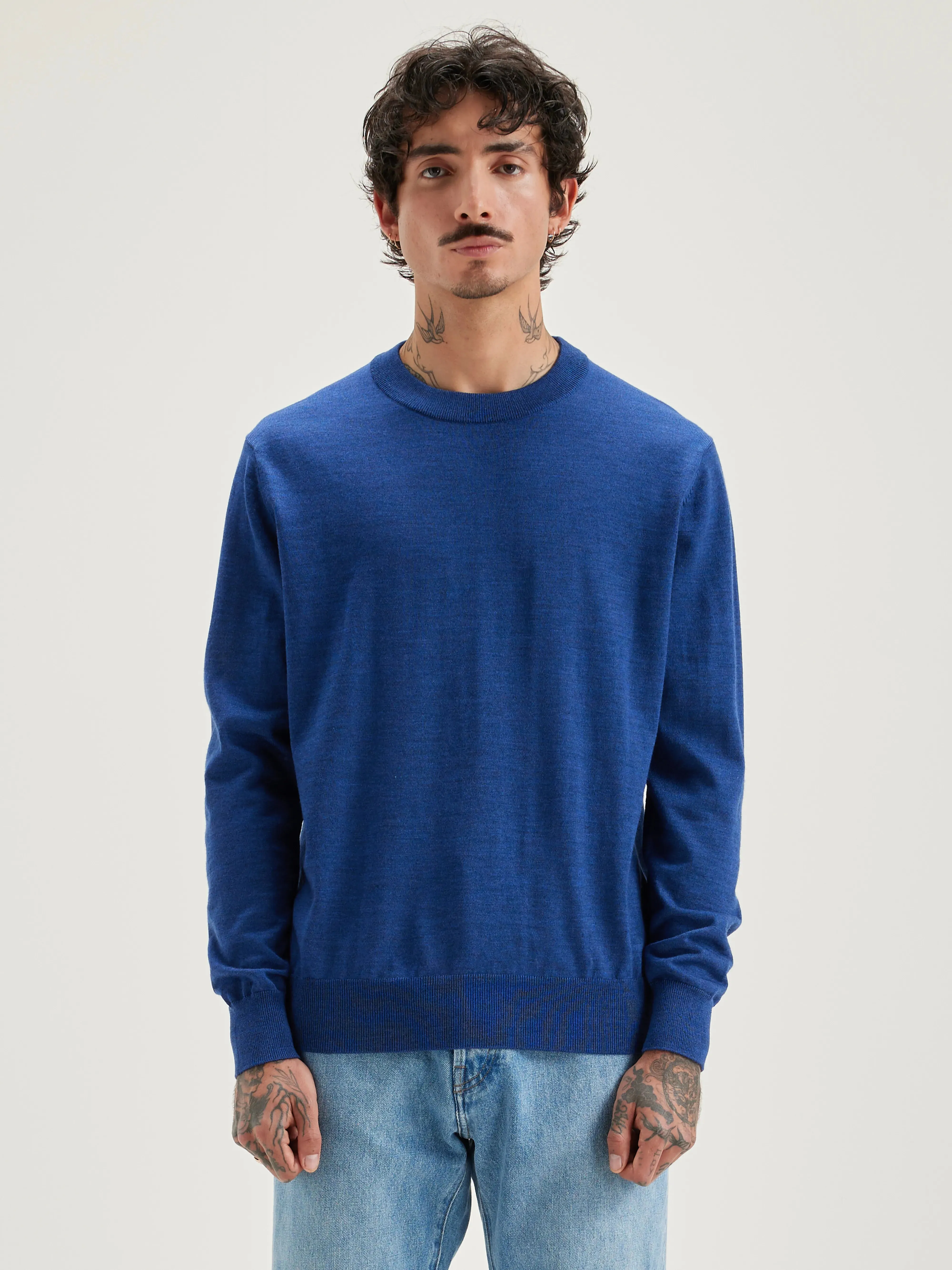 Dilliv crew-neck sweater (242 / M / BLUE MIX) sold by Bellrose product image thumbnail 2