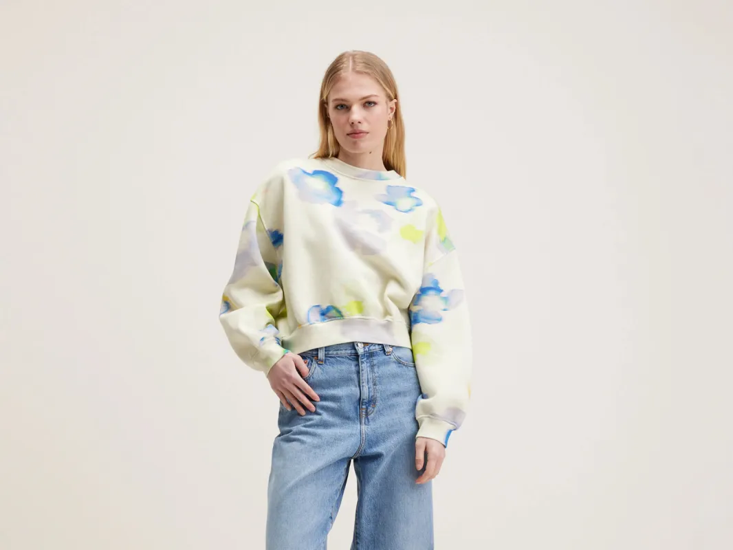 Fancy floral printed sweatshirt (242 / W / COMBO B) sold by Bellrose