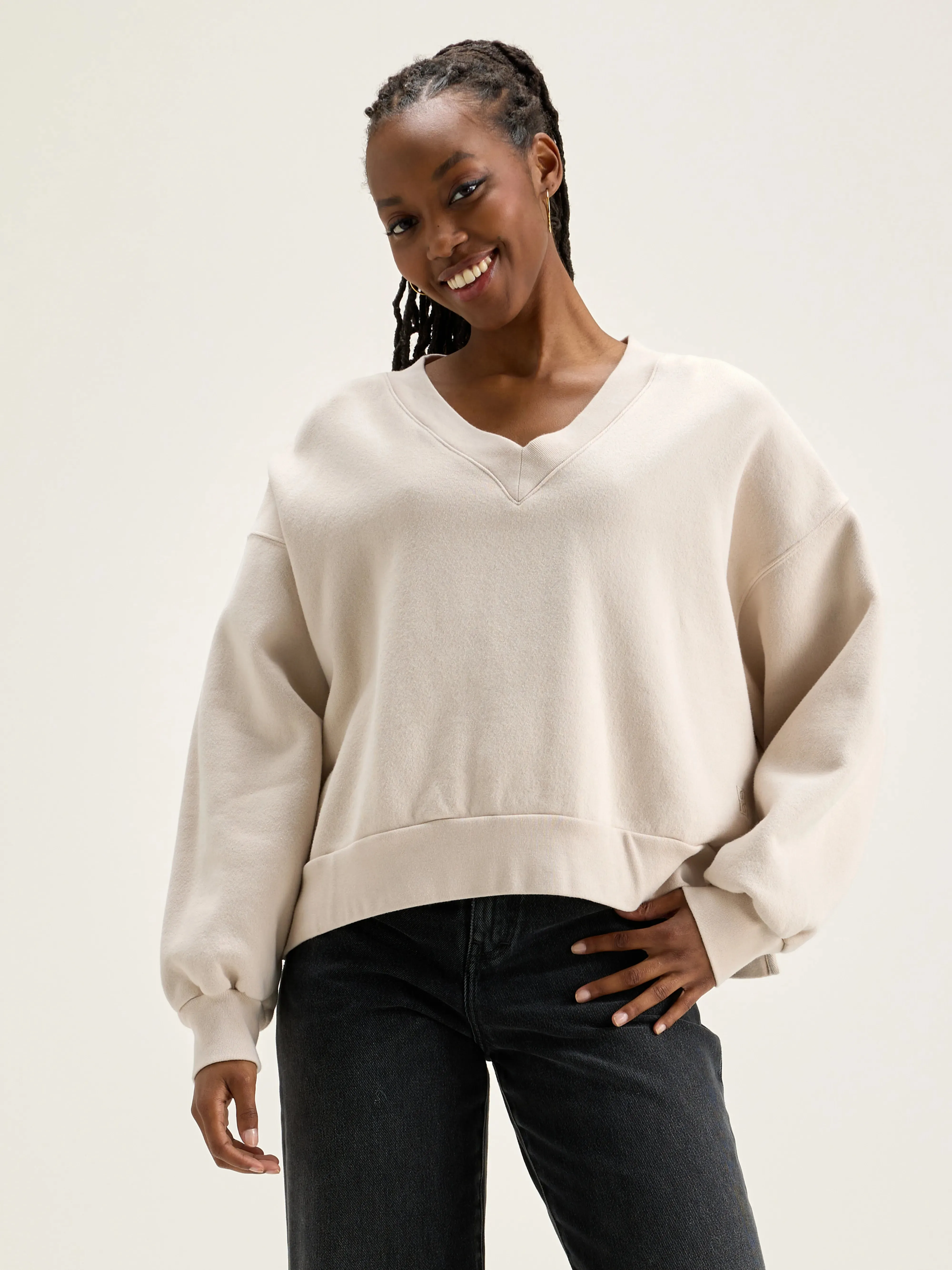 Varola v-neck sweatshirt (242 / W / SHELL) sold by Bellrose product image thumbnail 2