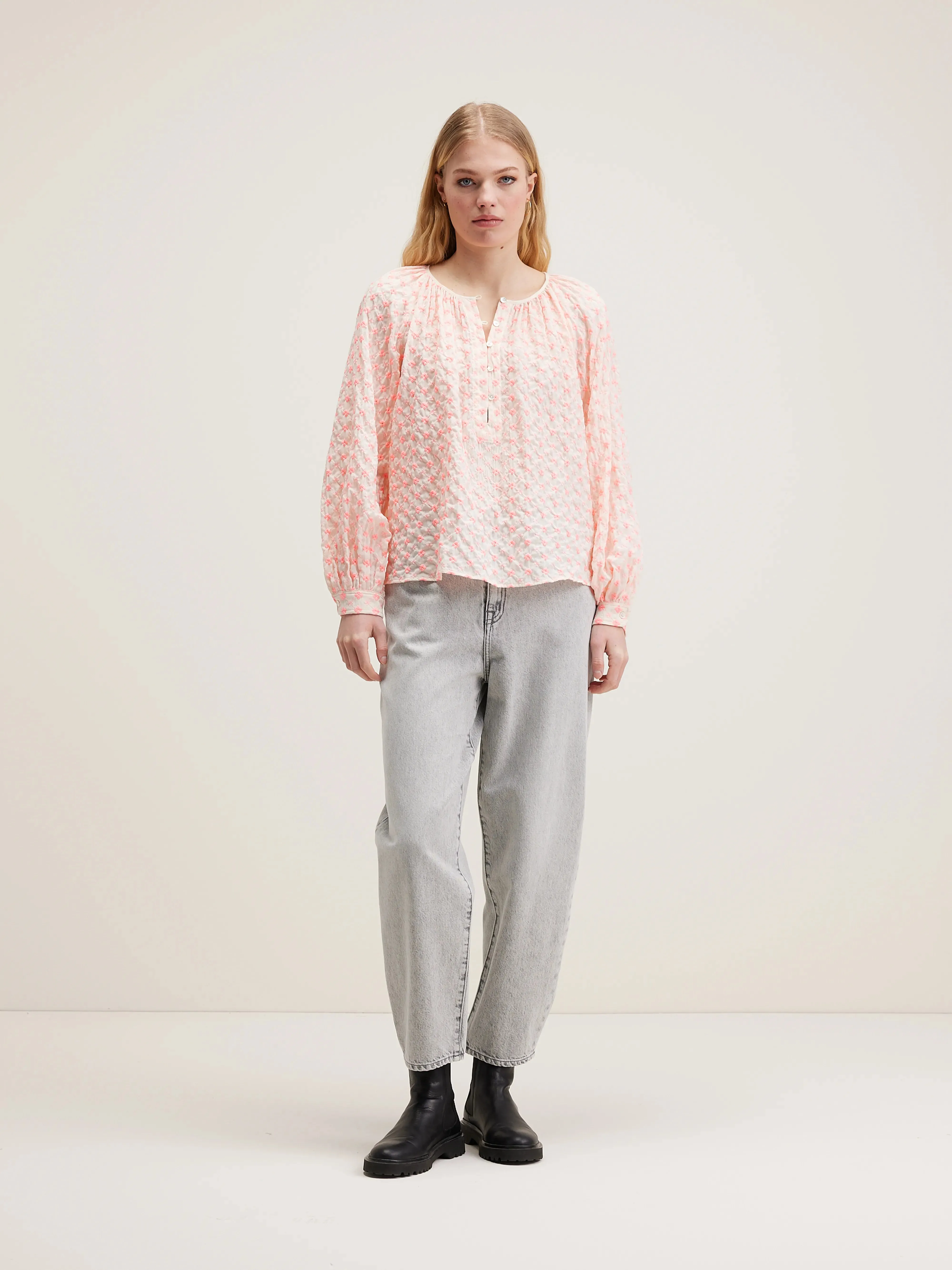 Haiti romantic blouse (242 / W / COMBO B) sold by Bellrose product image thumbnail 2