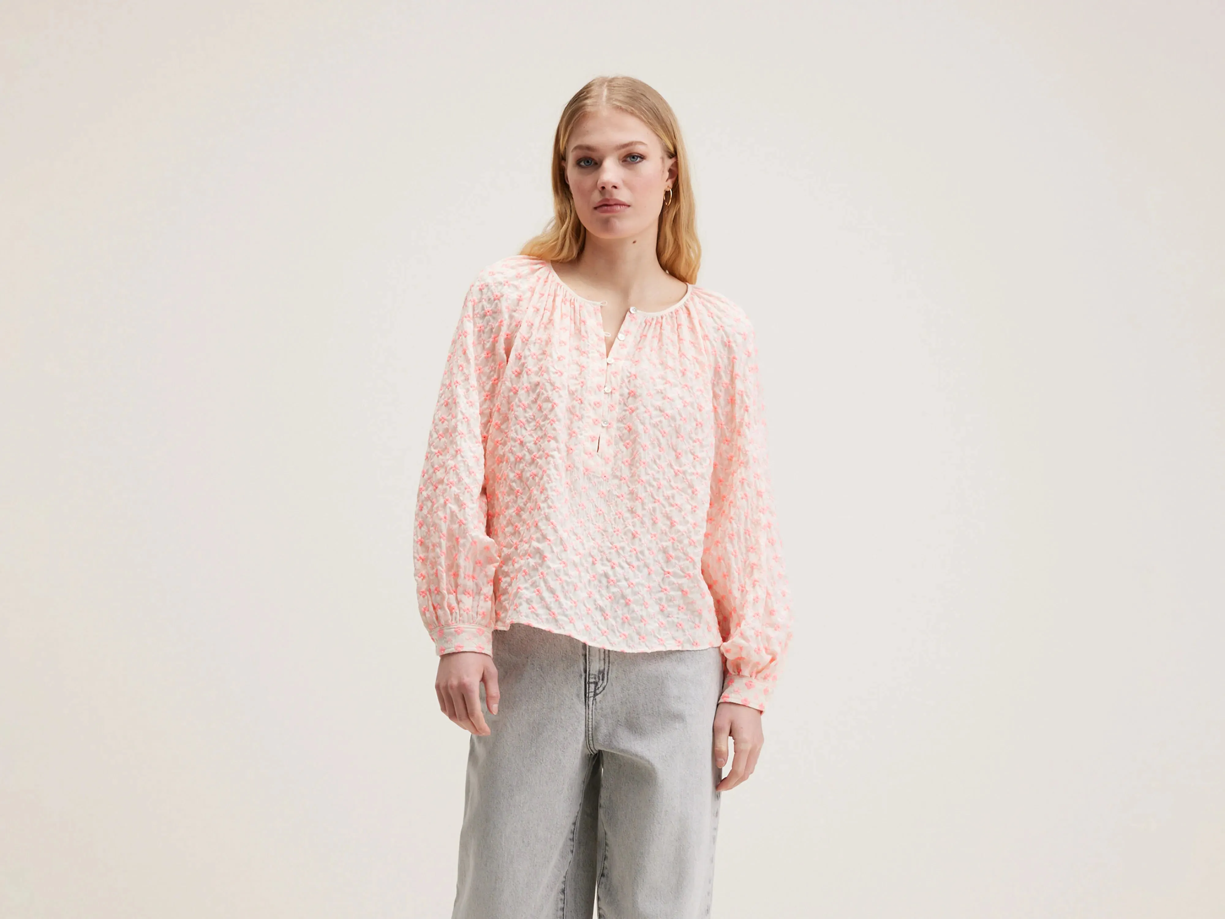 Haiti romantic blouse (242 / W / COMBO B) sold by Bellrose